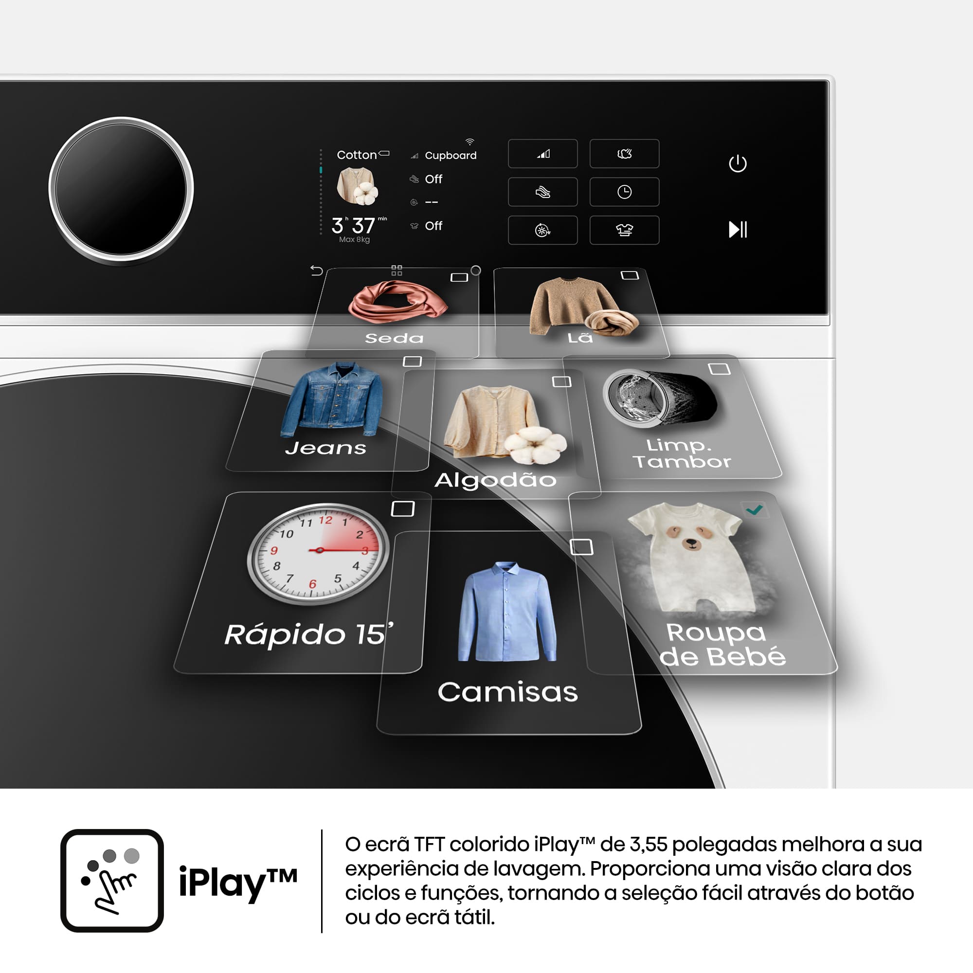 Hisense - DH5I804BWCD – Máquina de Secar Roupa Serie 5i, 8Kg, Classe C