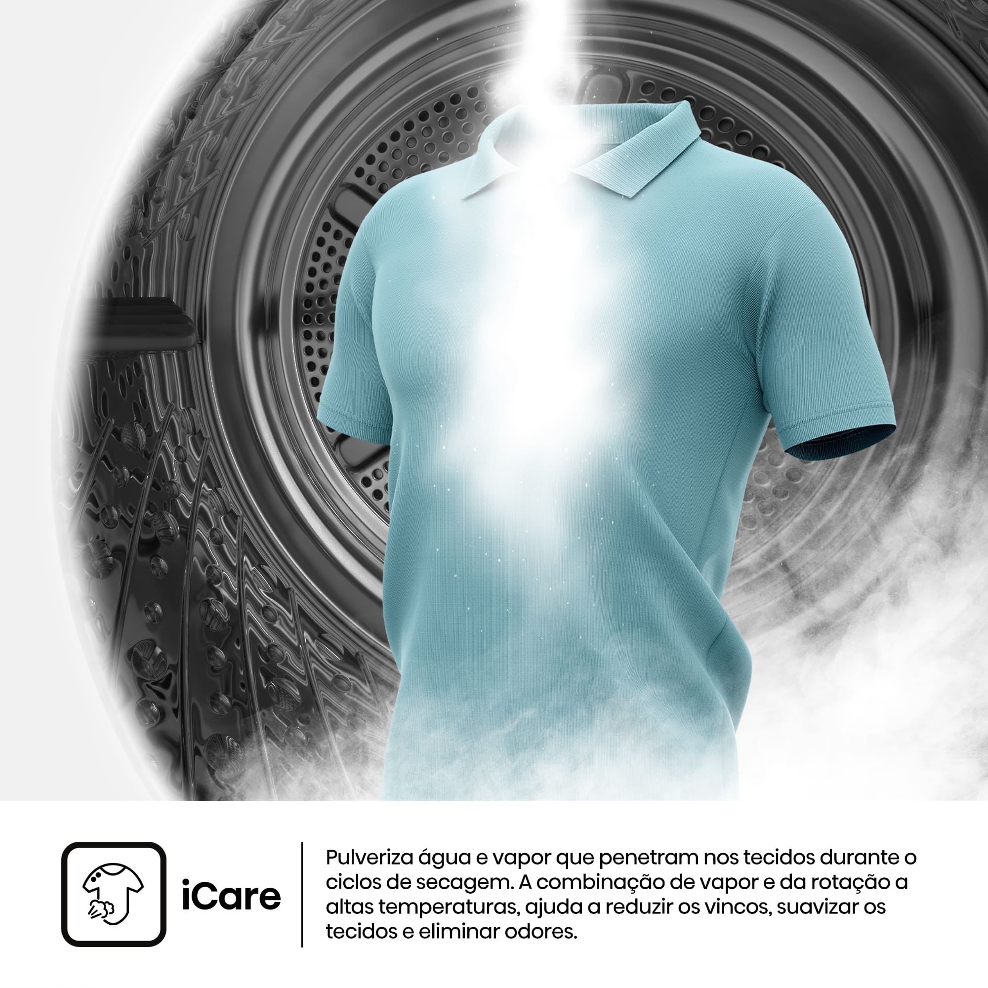 Hisense - DH5I804BWCD – Máquina de Secar Roupa Serie 5i, 8Kg, Classe C