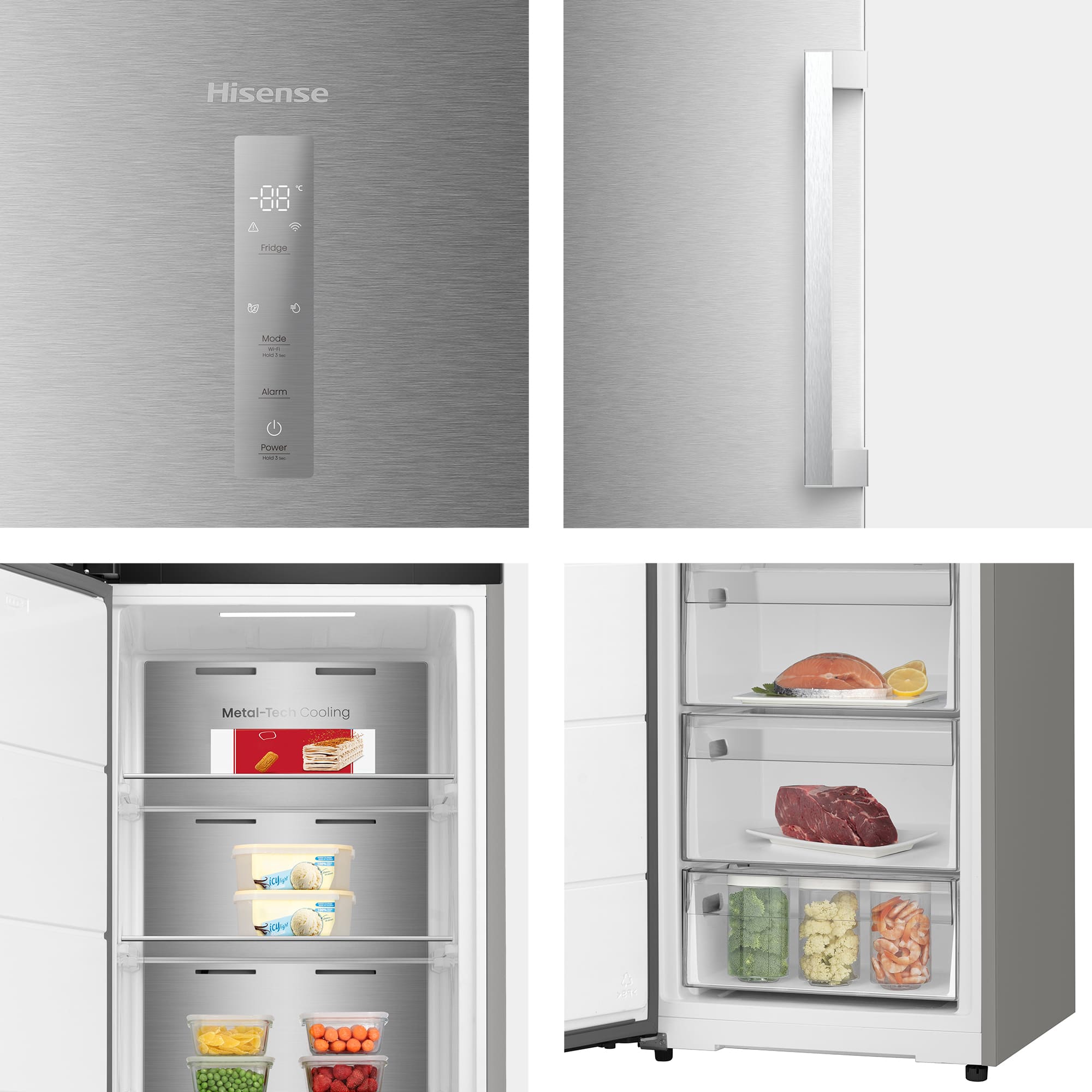 Hisense - FT3K310SAIE1 – Arca Vertical Kitchen Fit, Classe E, 312L