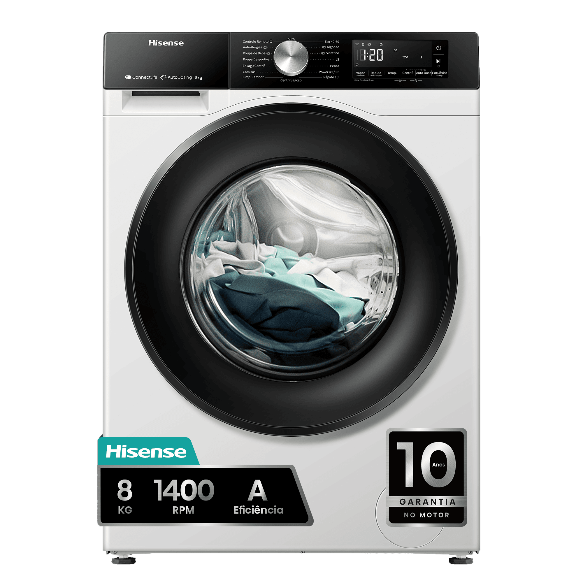 WF3S8045BW3 - Máquina de Lavar Roupa Serie 3S, 8Kg, Classe A