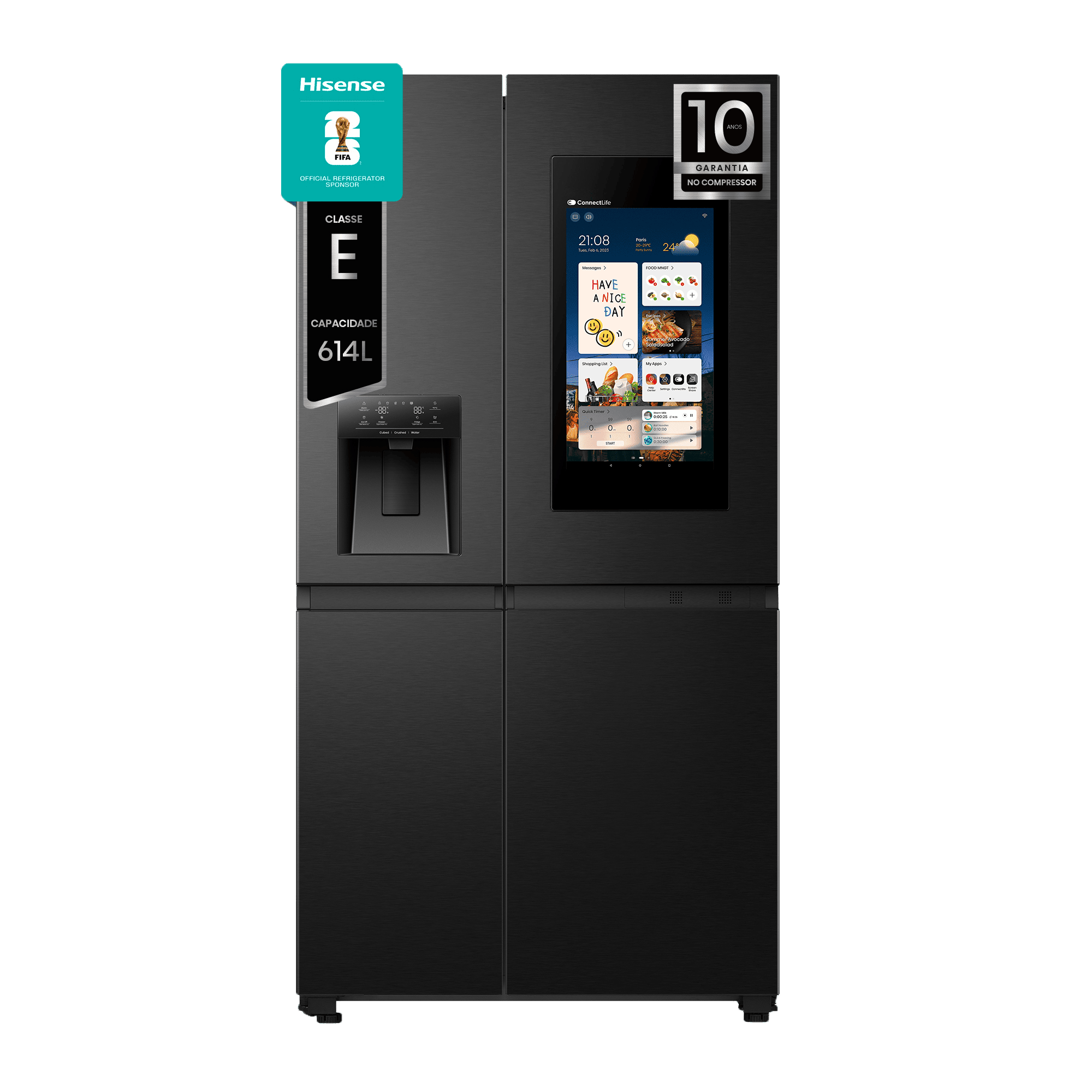 RS9P628GPFE  - Frigorífico Americano SBS, Classe E, 614L