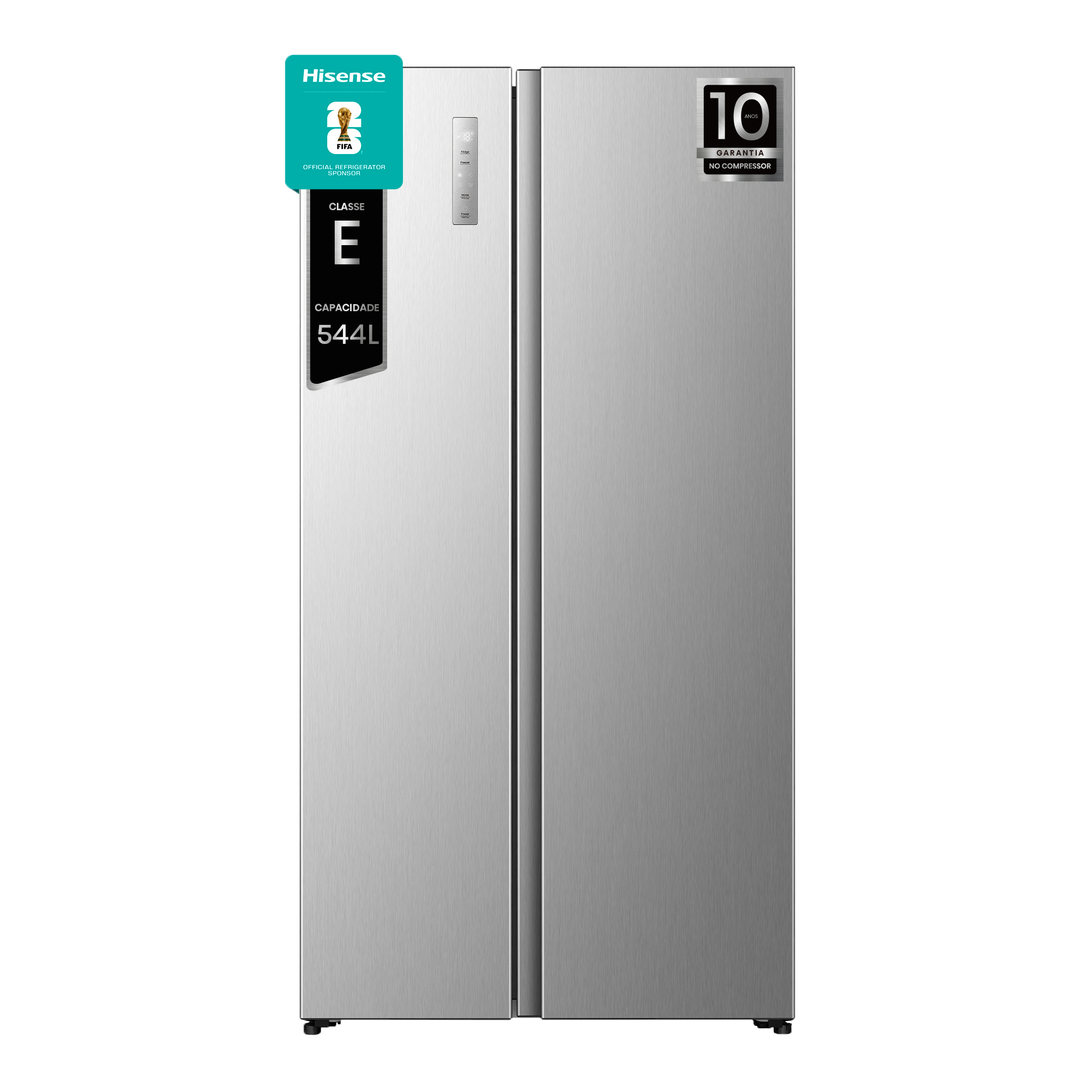 Hisense - RS3P558NEIE – Frigorífico Americano Side By Side, Classe E, 544L, , 