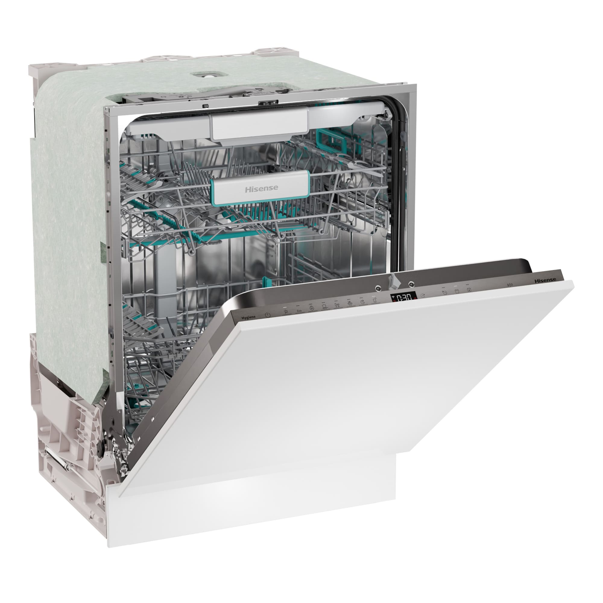 Hisense - HV673A65 – Máquina de Lavar Loiça Encastre 16 conjuntos, Classe A
