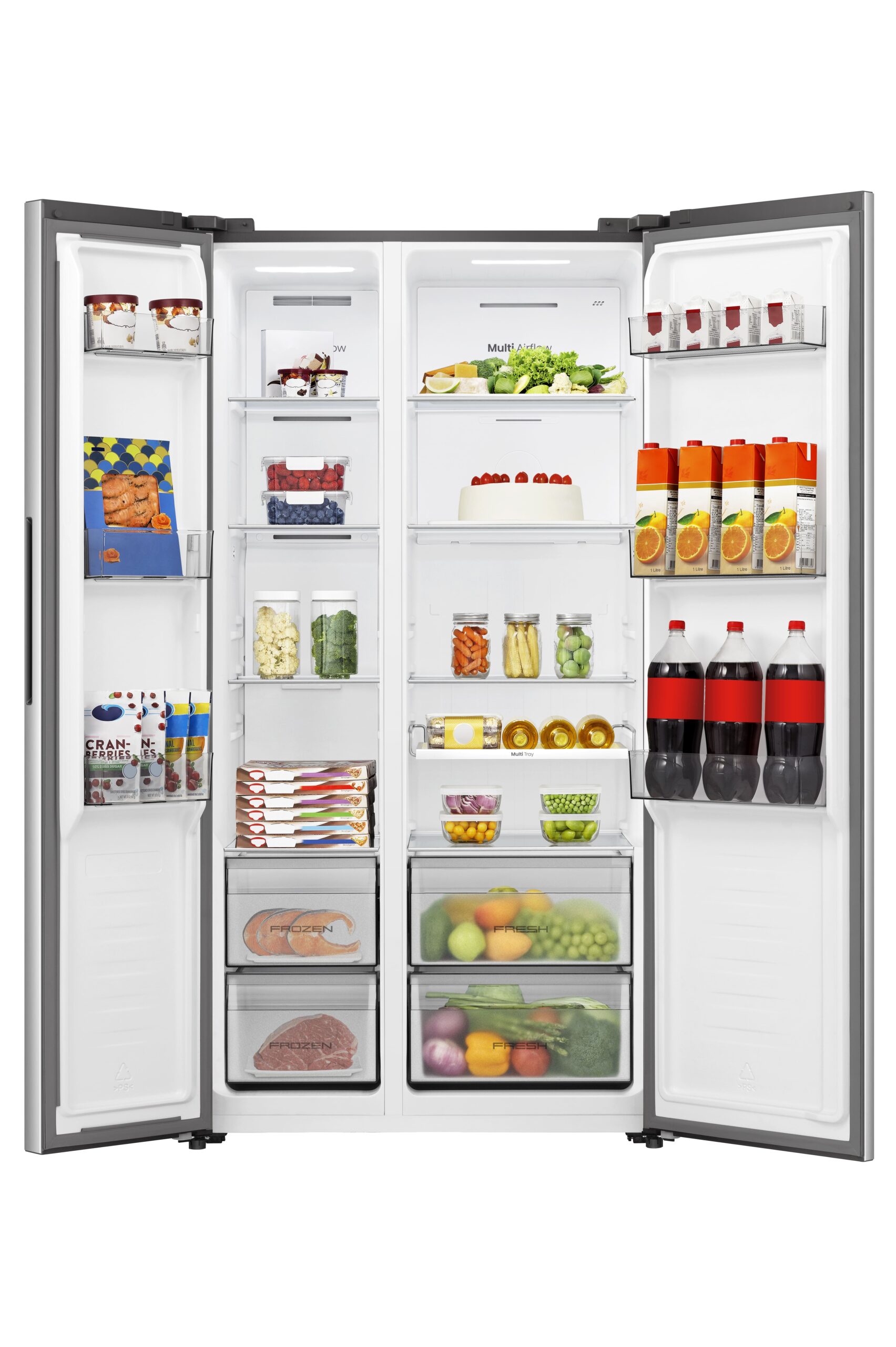 Hisense - RS3P558NEIE – Frigorífico Americano Side By Side, Classe E, 544L