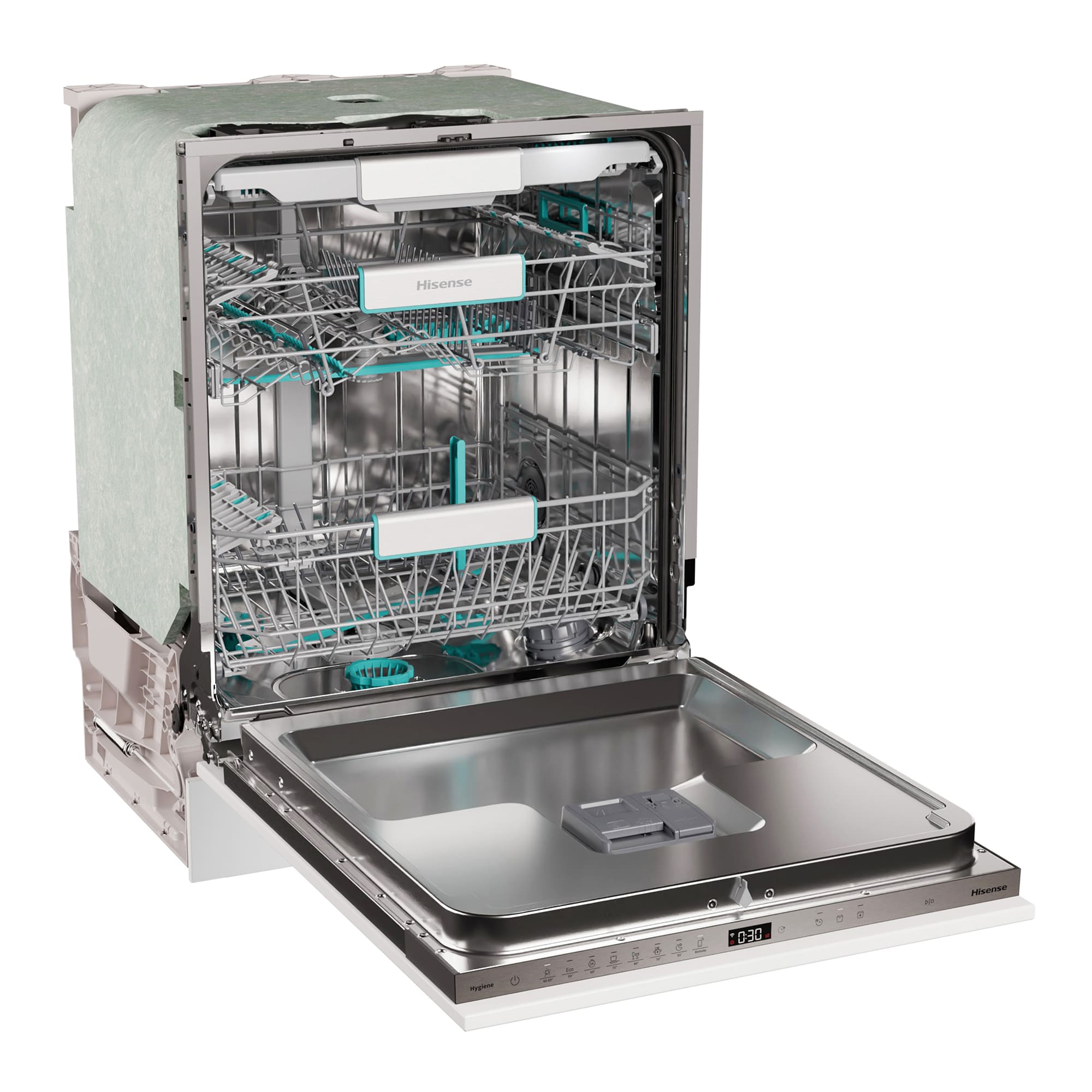 Hisense - HV673A65 – Máquina de Lavar Loiça Encastre 16 conjuntos, Classe A