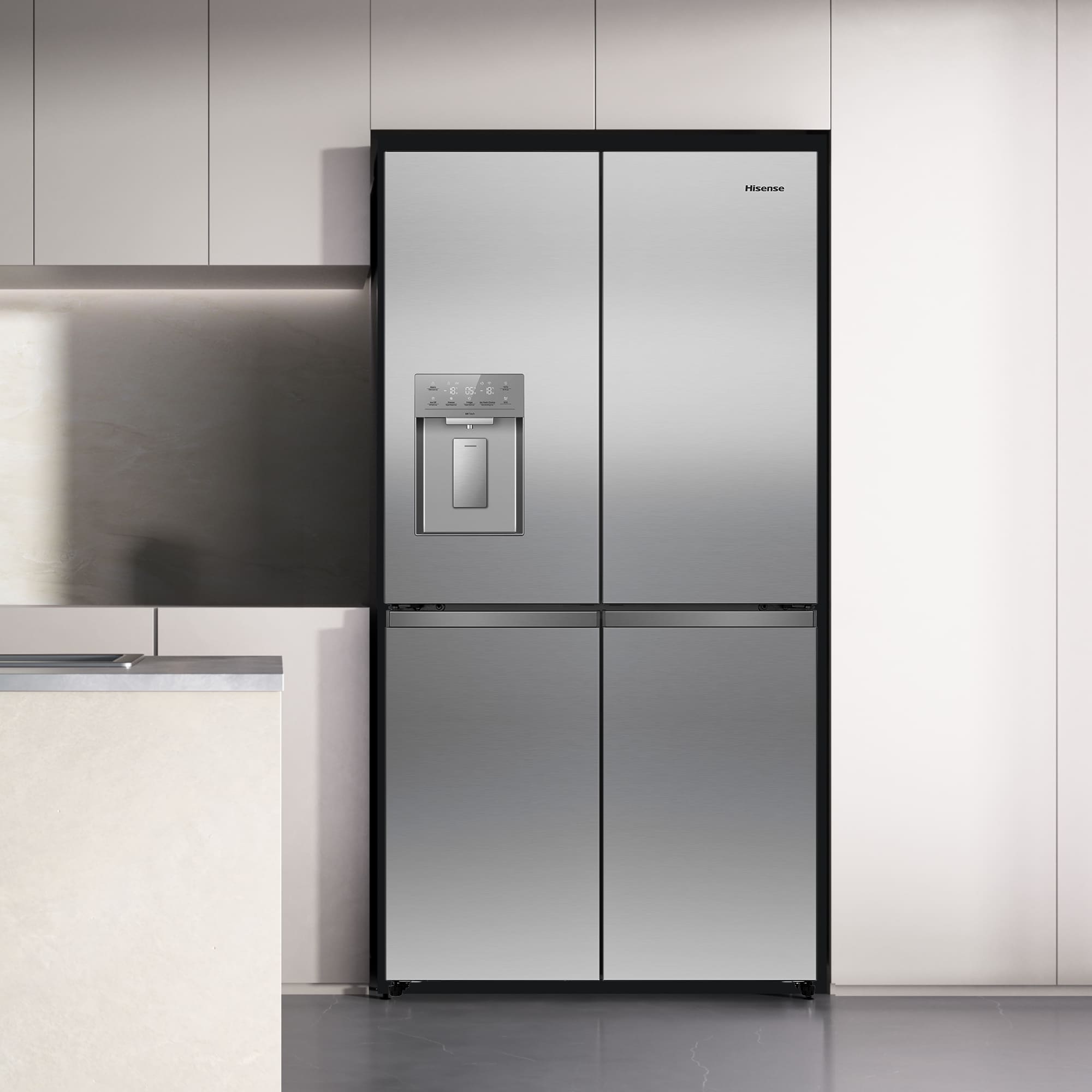 Hisense - RQ5P640SYSD – frigorífico Americano Cross Door, Classe D, 640L