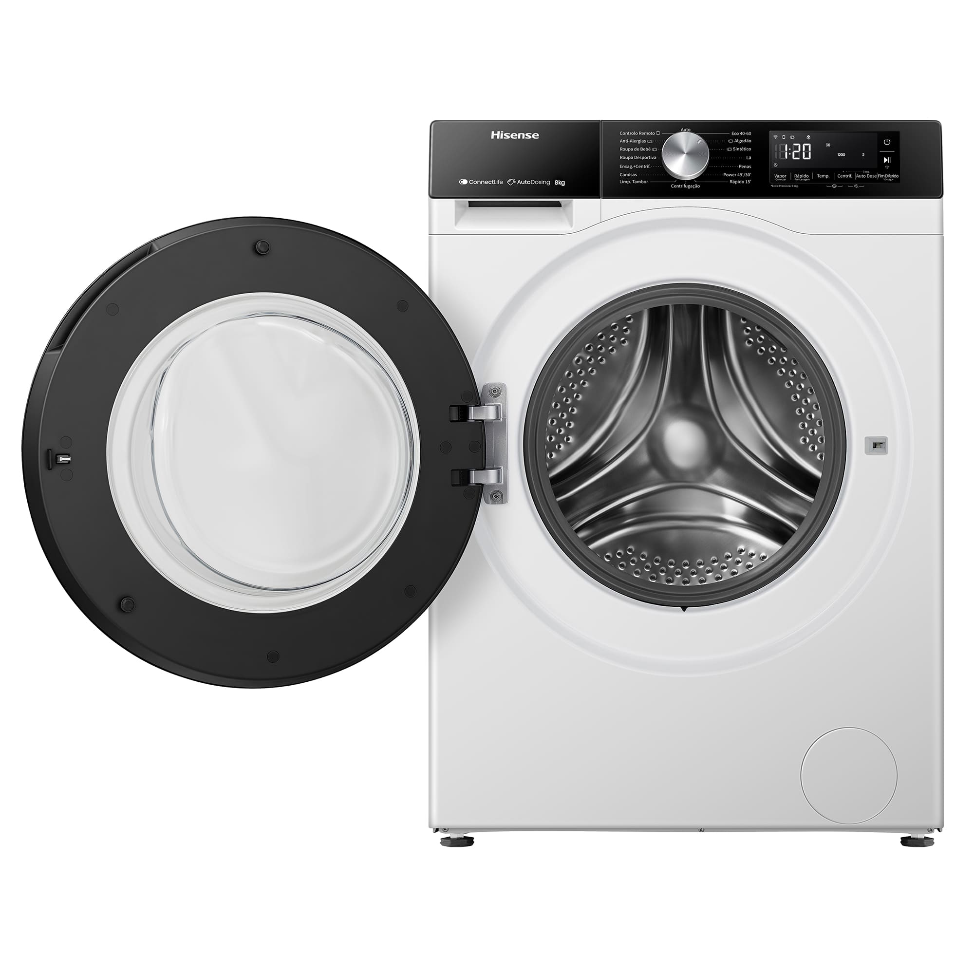 Hisense - WF3S8045BW3 – Máquina de Lavar Roupa Serie 3S, 8Kg, Classe A