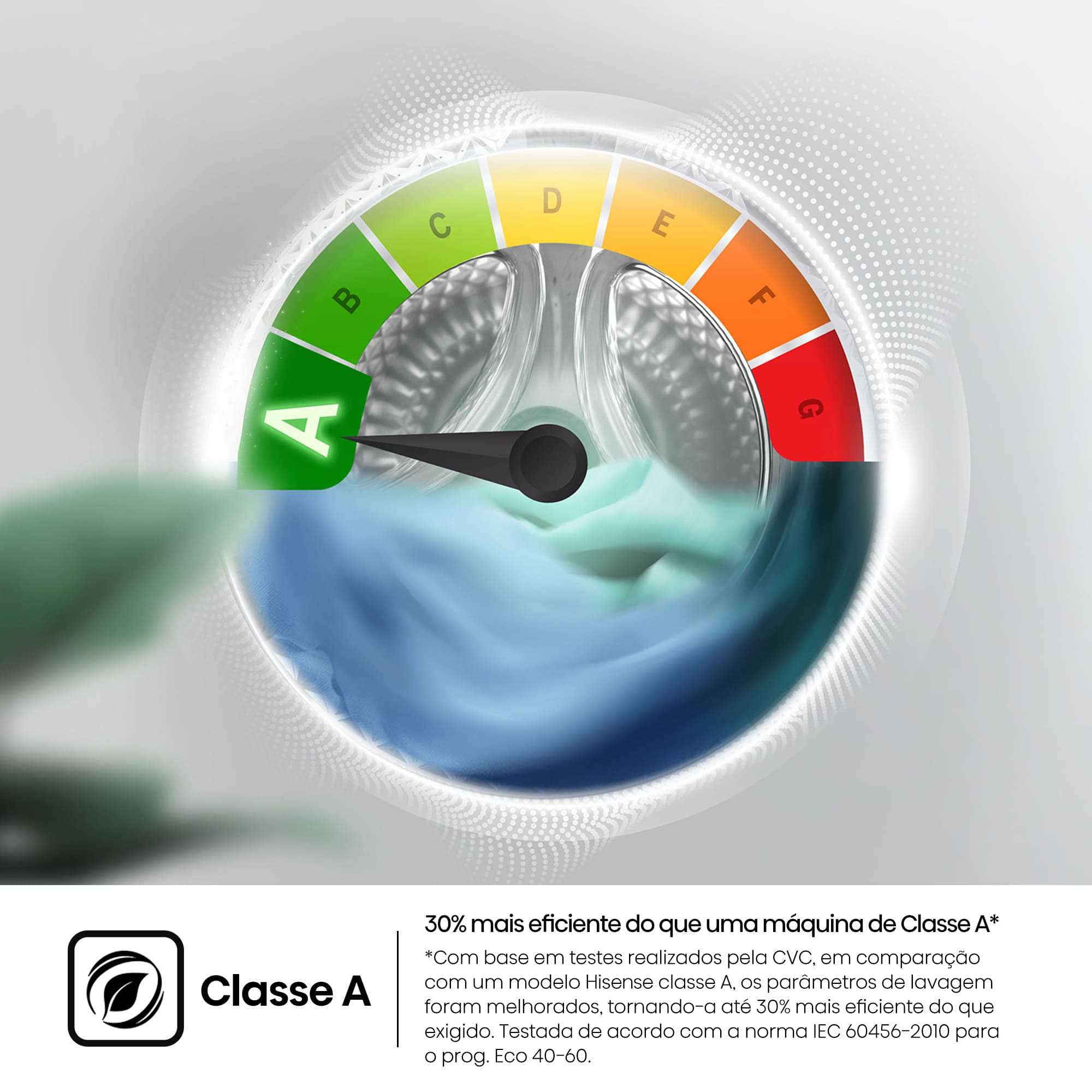 Hisense - WF3S8045BW3 – Máquina de Lavar Roupa Serie 3S, 8Kg, Classe A