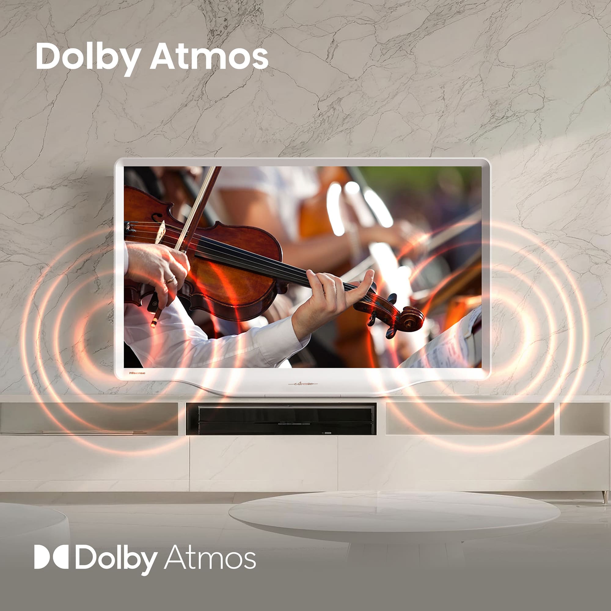 Hisense - DécoTV 32S5Q, Design Inspirado na Arte, TV Lifestyle QLED, Dolby Atmos