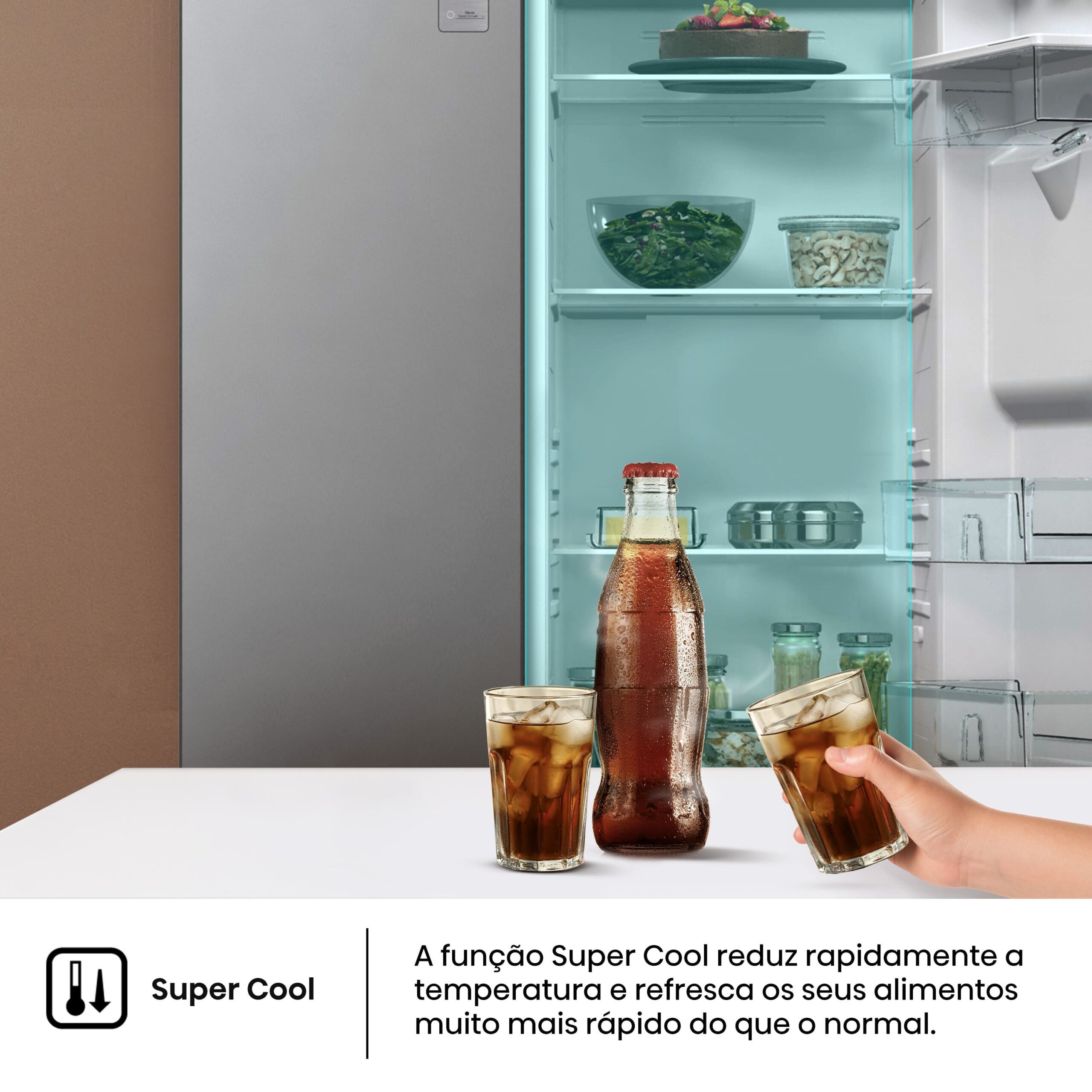 Hisense - RS3P558NEIE – Frigorífico Americano Side By Side, Classe E, 544L