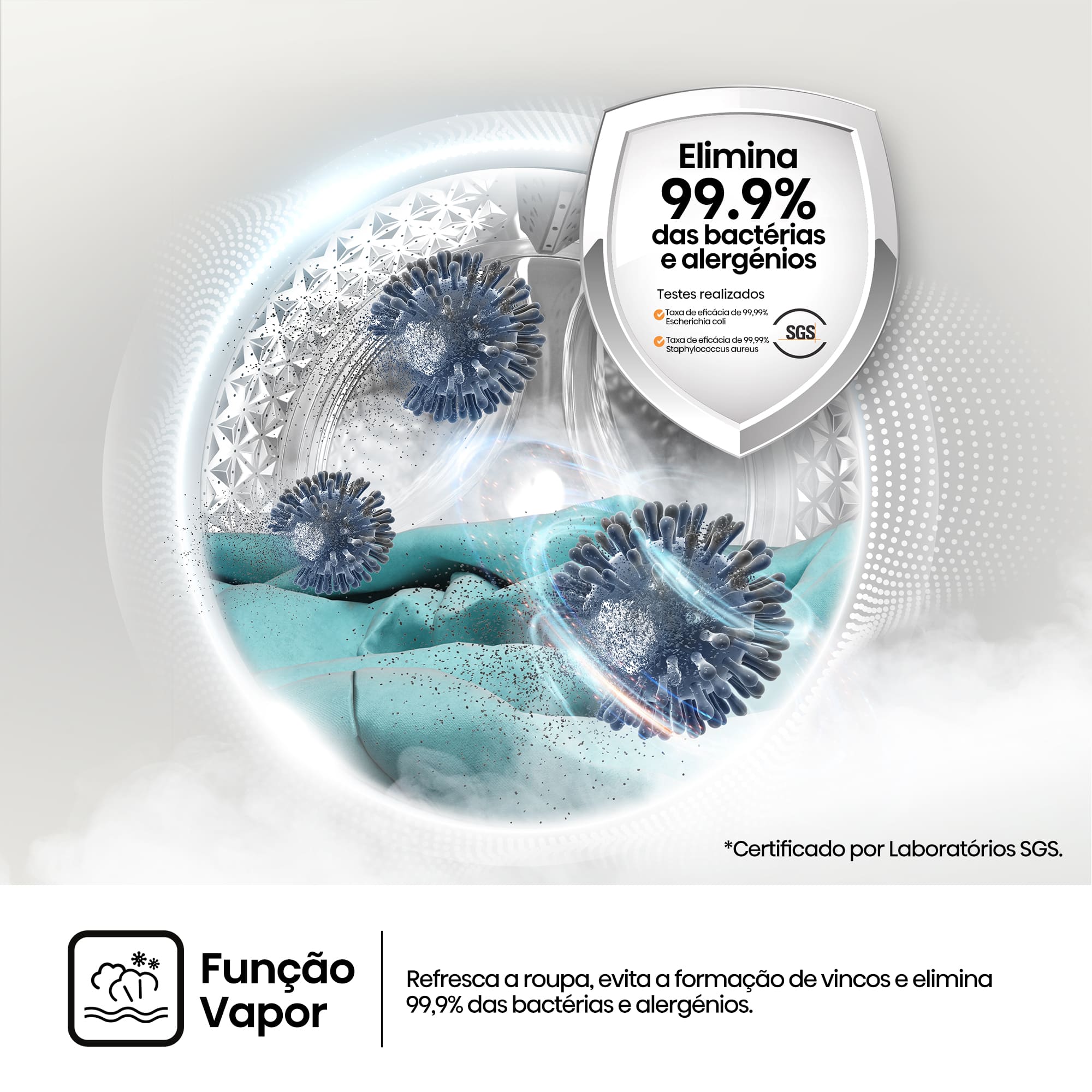 Hisense - WF3S8043BW3 – Máquina de Lavar Roupa Serie 3S, 8Kg, Classe A