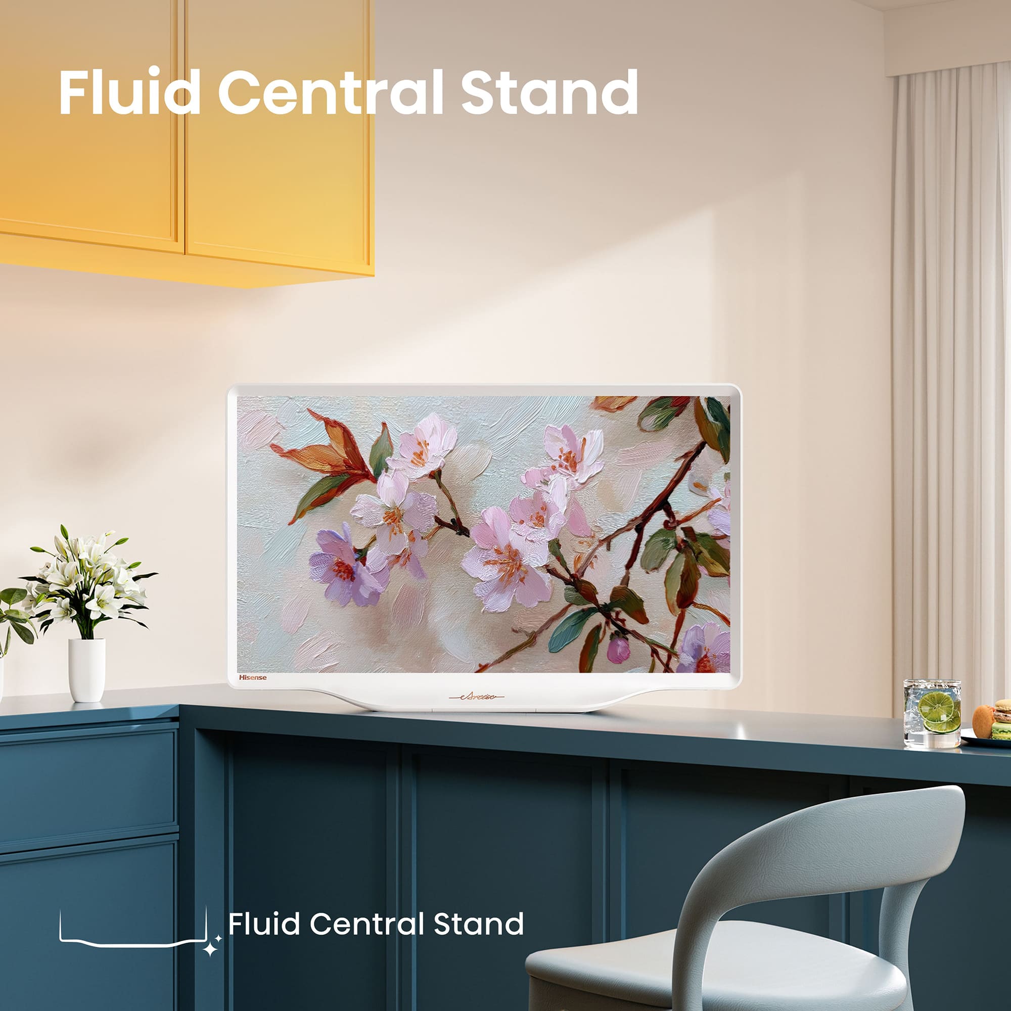 Hisense - DécoTV 32S5Q, Design Inspirado na Arte, TV Lifestyle QLED, Dolby Atmos