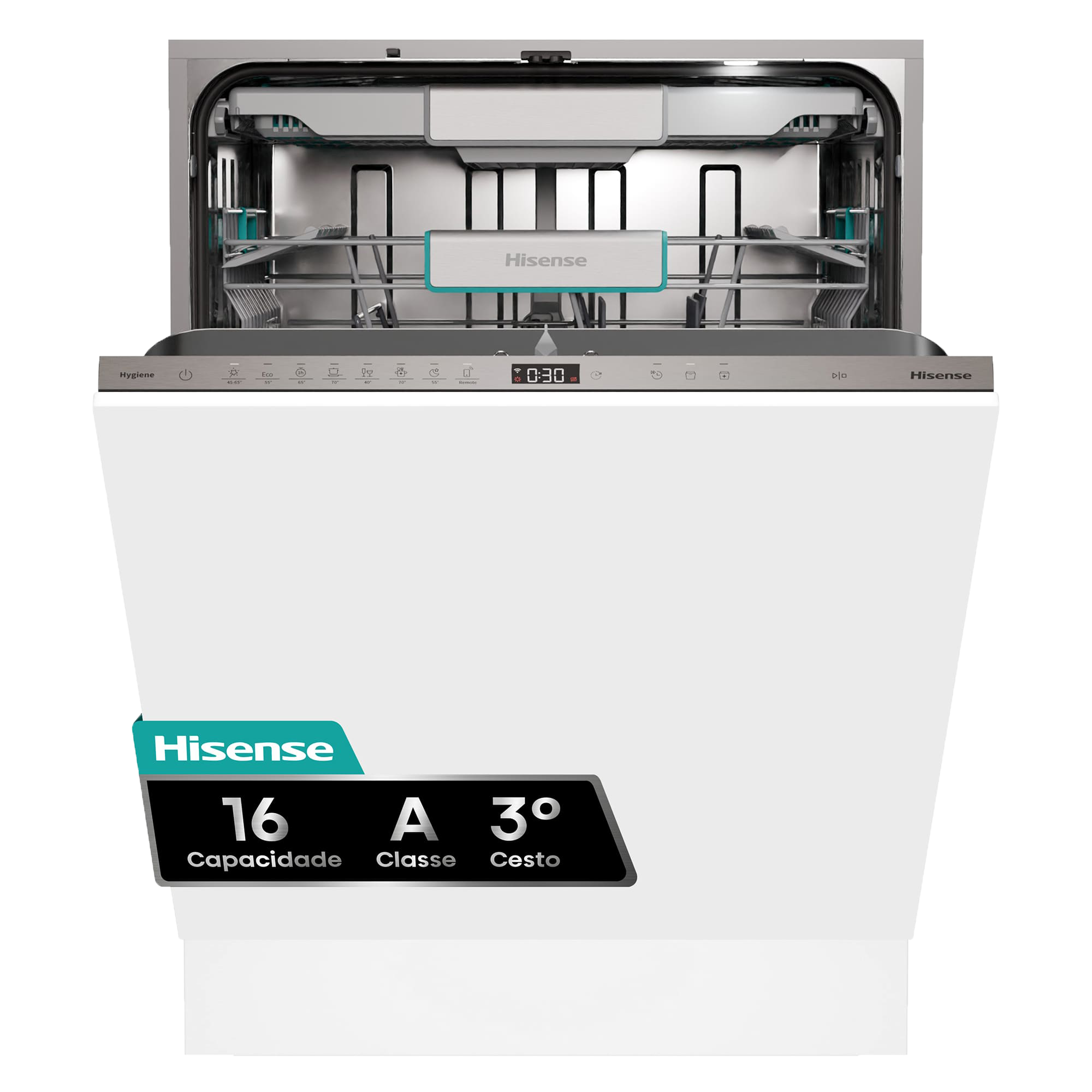 HV673A65 - Máquina de Lavar Loiça Encastre 16 conjuntos, Classe A