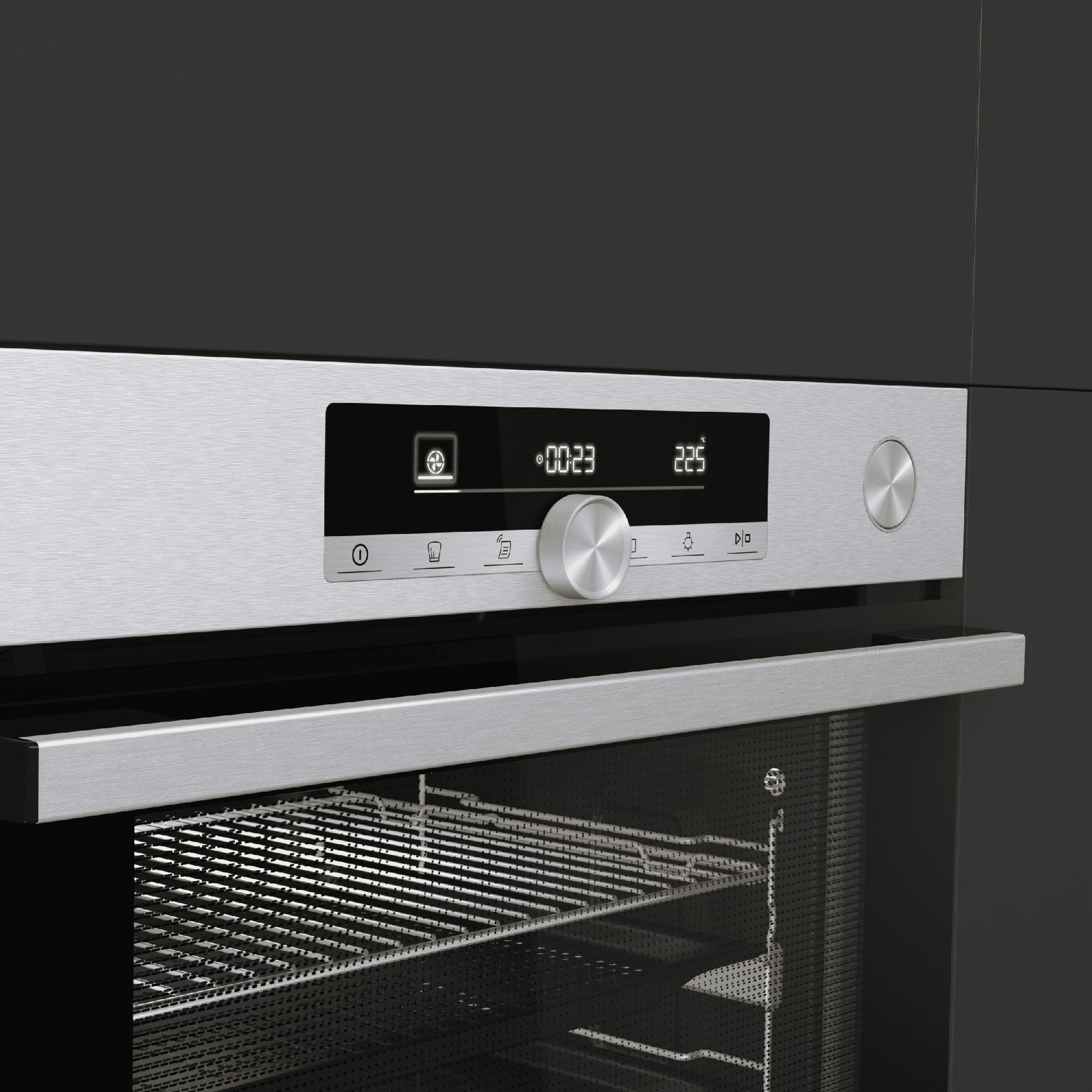 Hisense - O643PX – Forno Pirolítico 77L Serie HI4, Classe A+, Adição Vapor