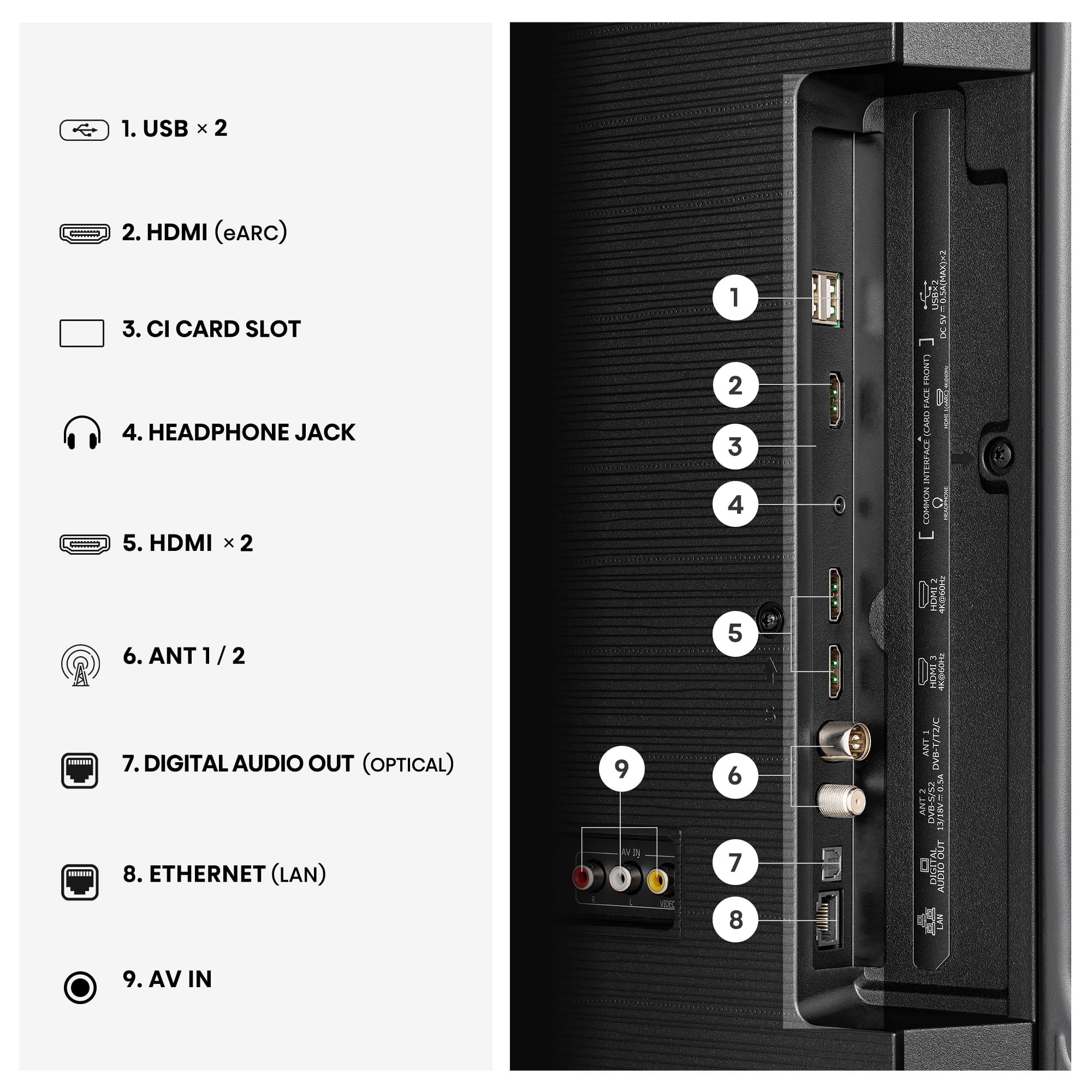 Hisense - Série A6S Smart TV 4K 43A6S, 43″, TV com Dolby Vision