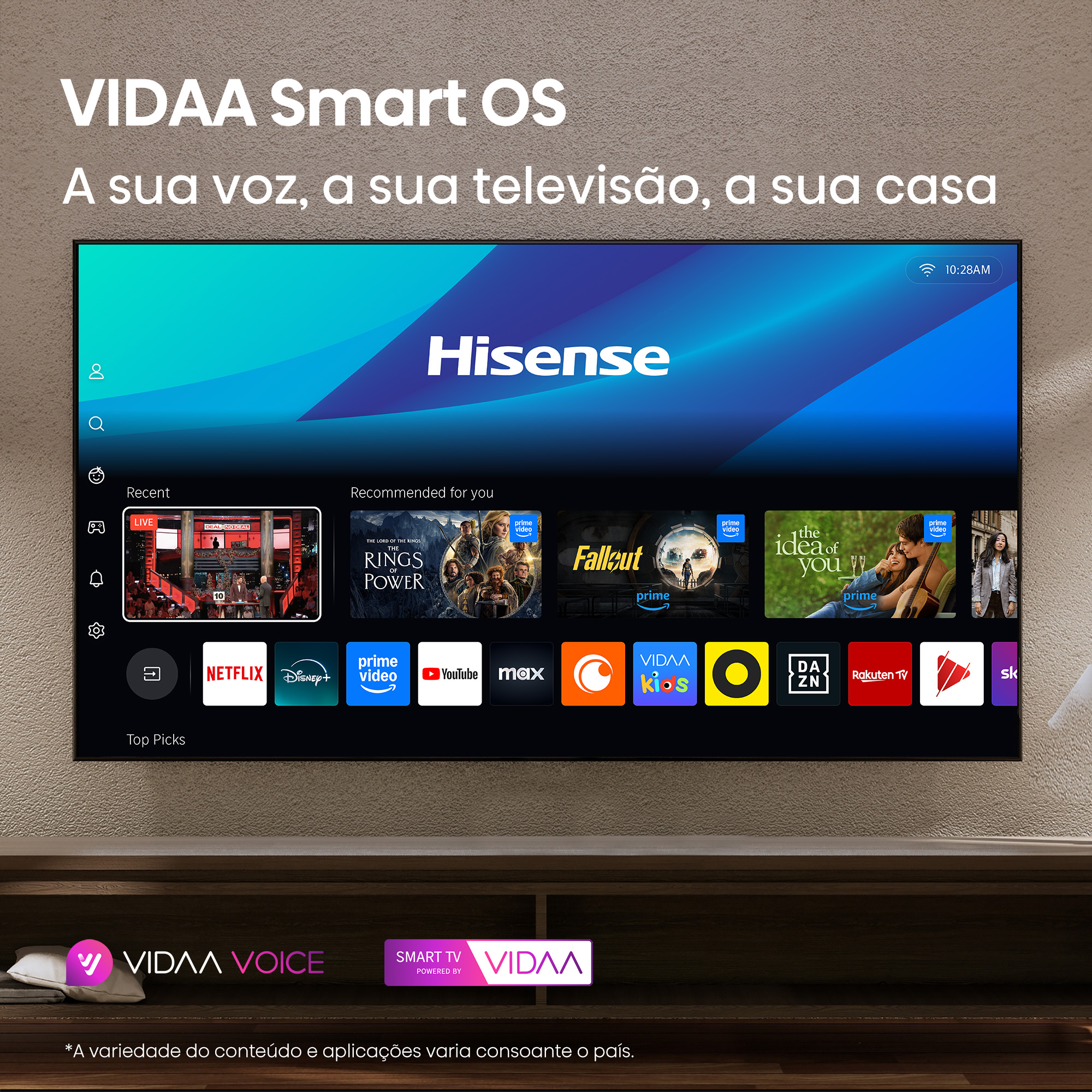 Hisense - Série UXQ RGB MiniLED 100 UXQ, 100’’ com sistema som surround 6.2.2