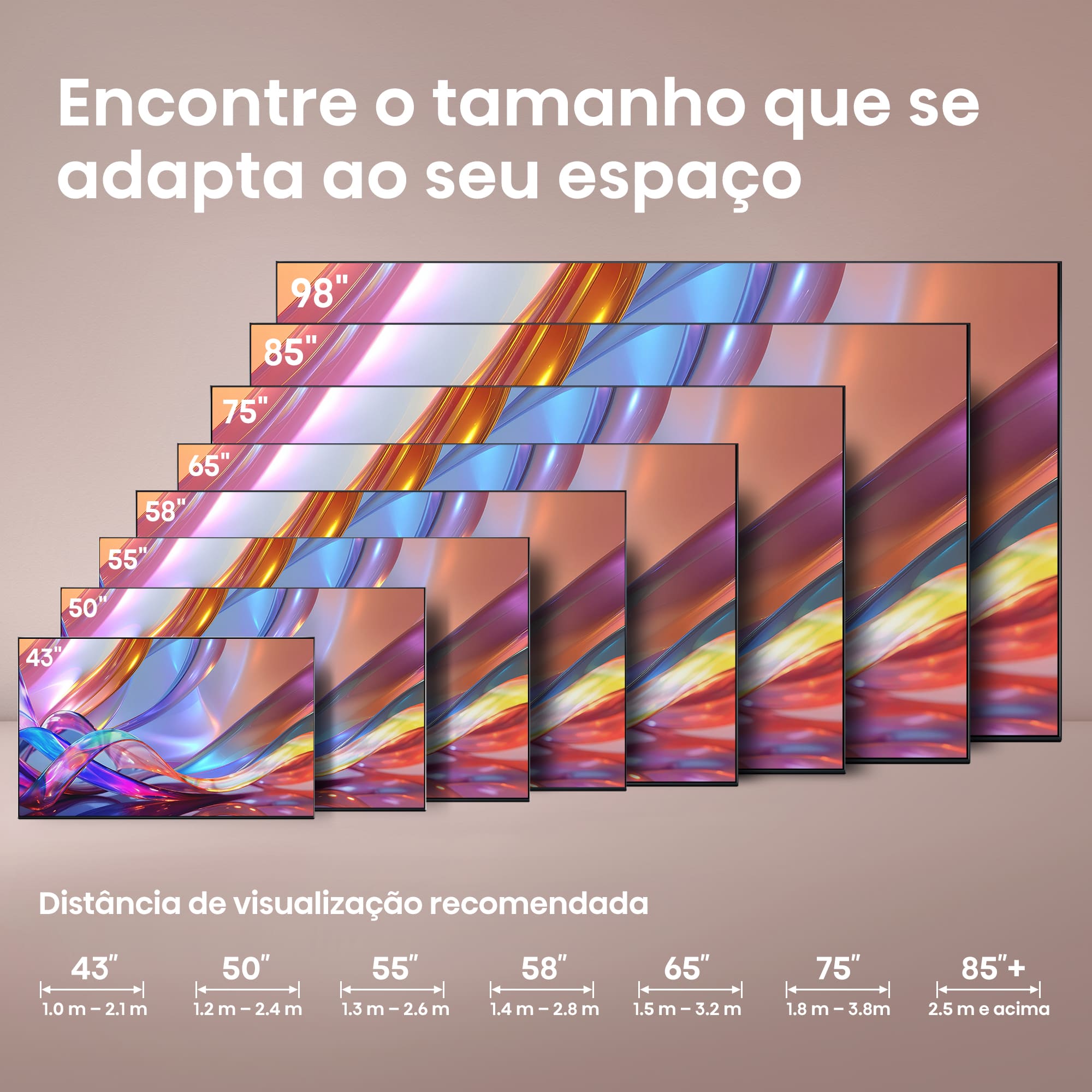 Hisense - Série E7S QLED Smart TV 55E7S, 55’’ com Dolby Vision & Atmos