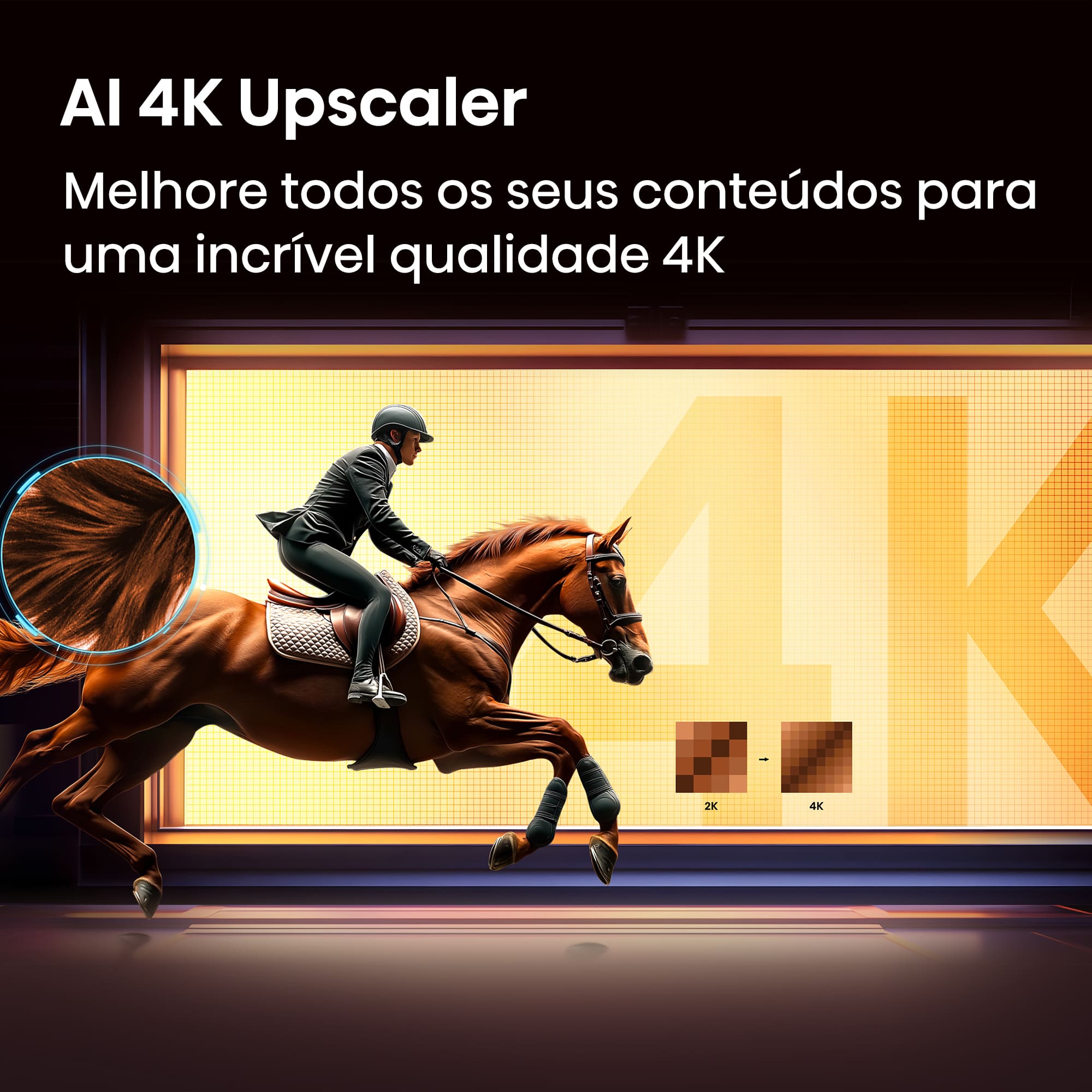 Hisense - Série E7S QLED Smart TV 55E7S, 55’’ com Dolby Vision & Atmos