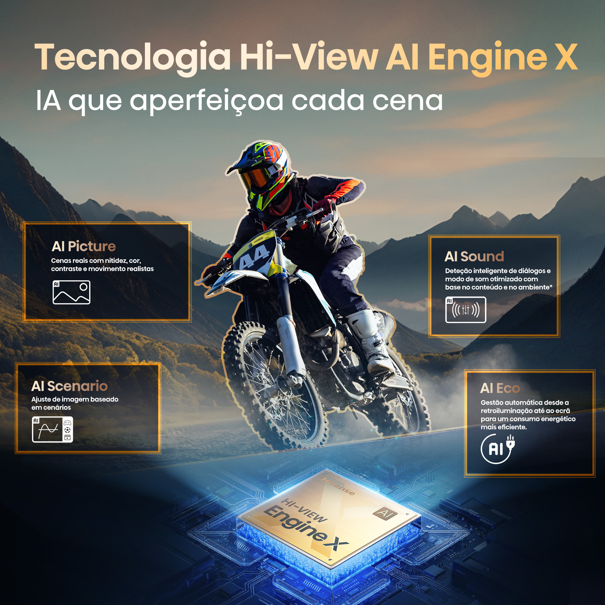 Hisense - Série UXQ RGB MiniLED 100 UXQ, 100’’ com sistema som surround 6.2.2