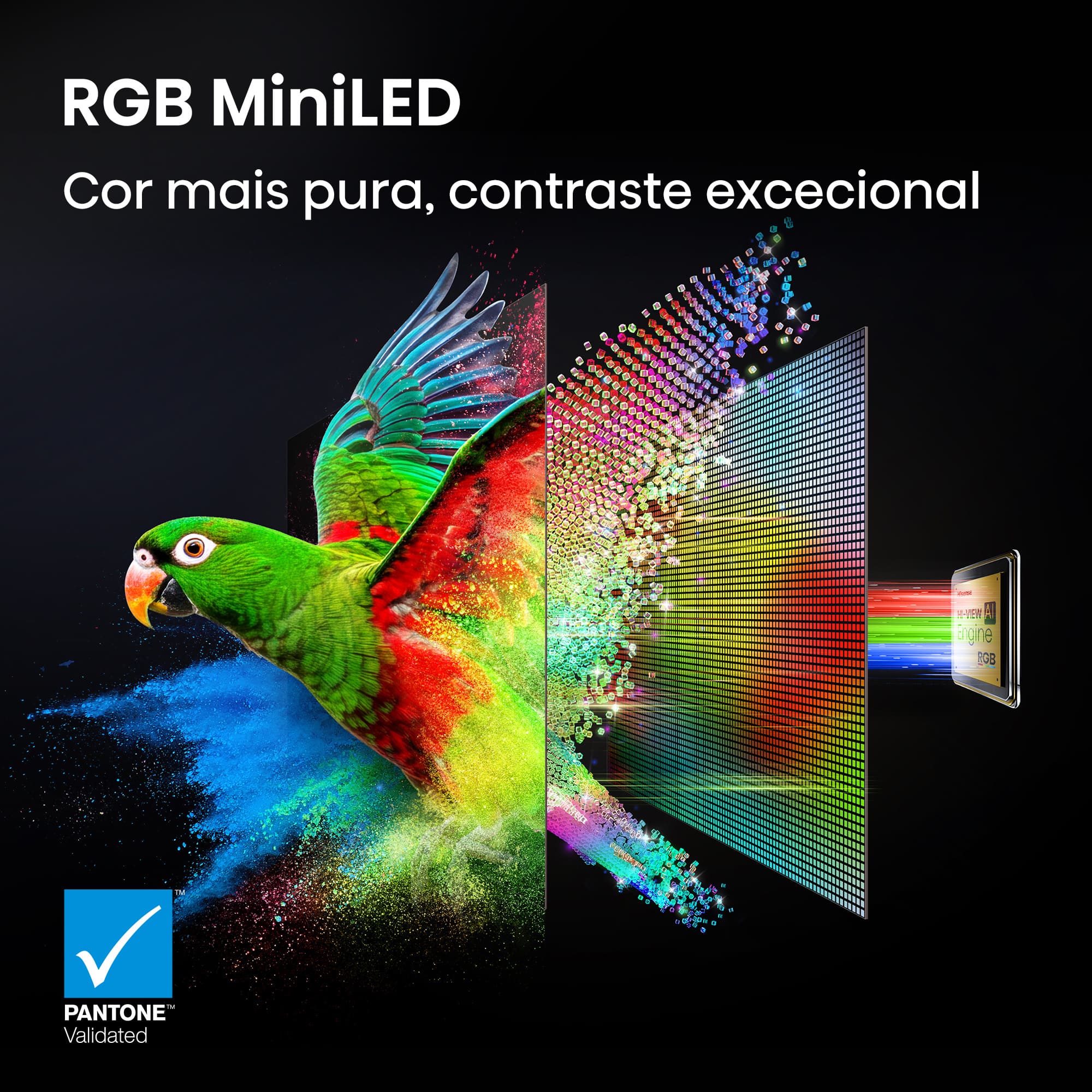Hisense - Série UR9S RGB MiniLED 65UR9S, 65’’ com Som Surround Multicanal 4.1.2