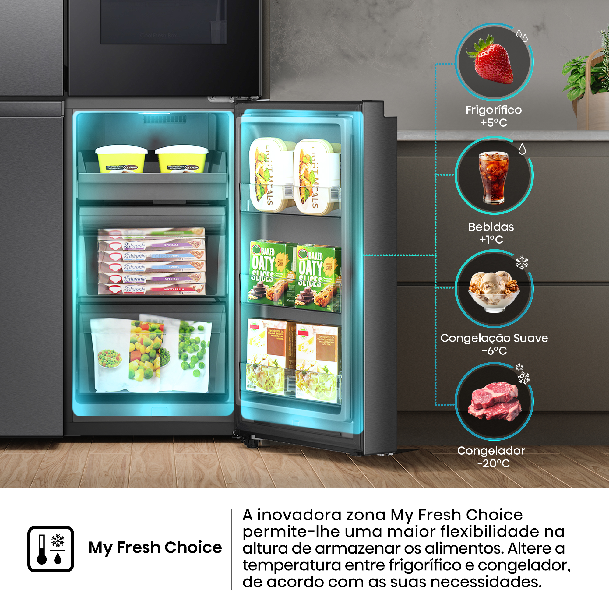 Hisense - RQ600P7SKE – Frigorífico Americano Cross Door PureView, Classe E, 615L