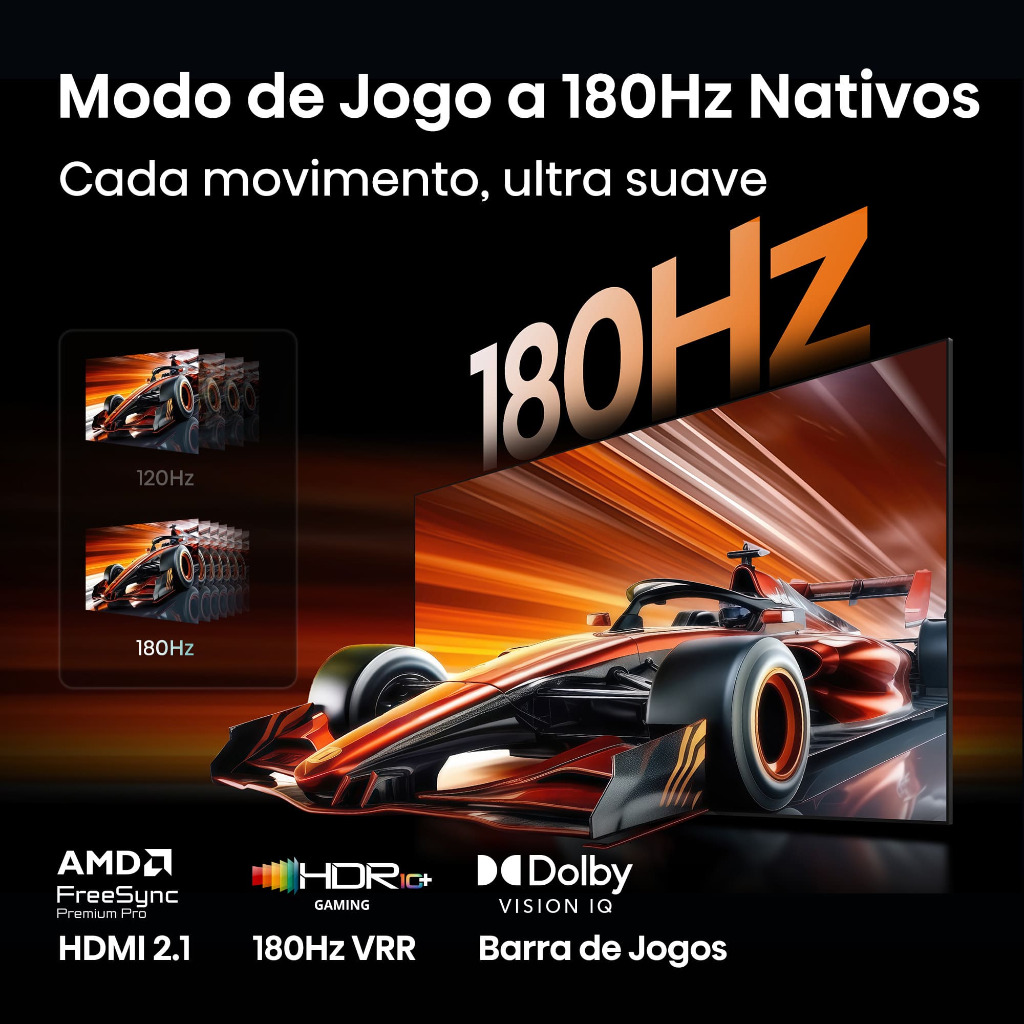 Hisense - Série UR9S RGB MiniLED 75UR9S, 75’’ com Som Surround Multicanal 4.1.2