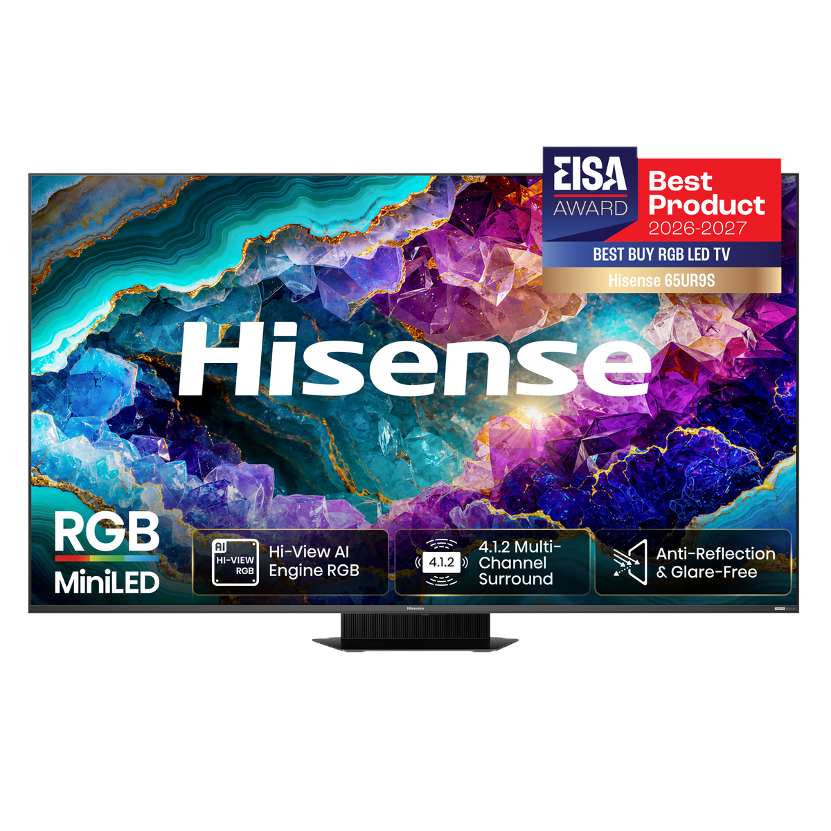 Hisense - Série UR9S RGB MiniLED 65UR9S, 65’’ com Som Surround Multicanal 4.1.2, , 