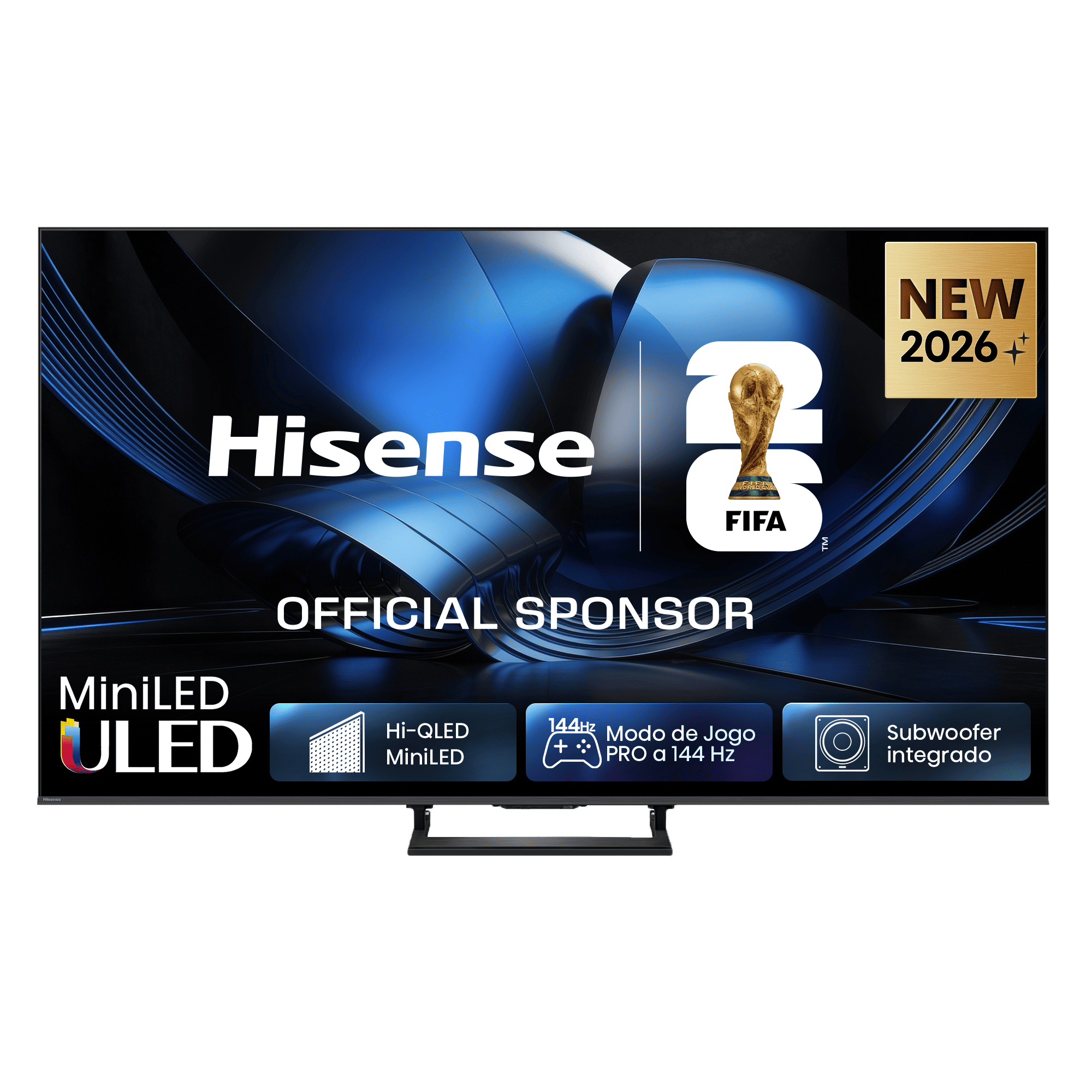 Hisense - Série U7SE MiniLED TV 65U7SE, 65’’ com Modo de Jogo a 144Hz nativos, , 
