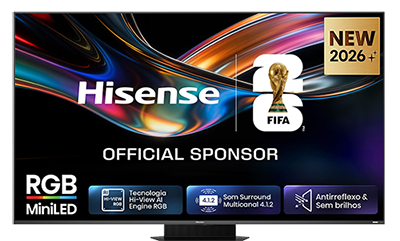 Série UR9S RGB MiniLED 65UR9S, 65’’ com Som Surround Multicanal 4.1.2
