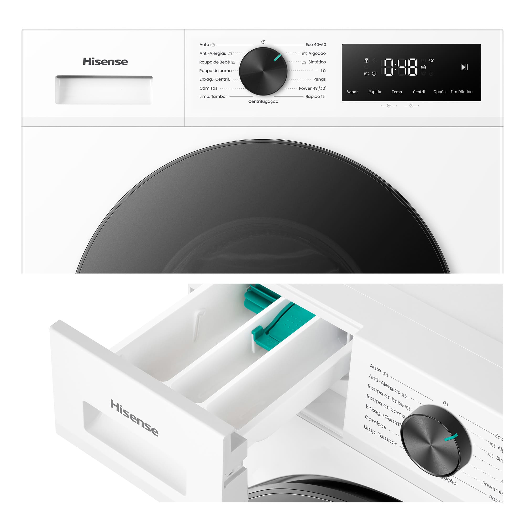 Hisense - WF1I9042BWP2 – Máquina de lavar Roupa Serie 1i, 9Kg, Classe A