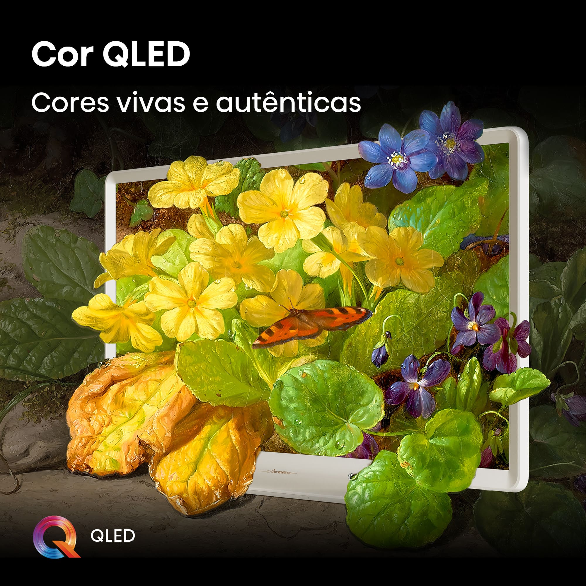 Hisense - DécoTV 43S5Q, Design Inspirado na Arte, TV Lifestyle QLED, Dolby Vision.Atmos
