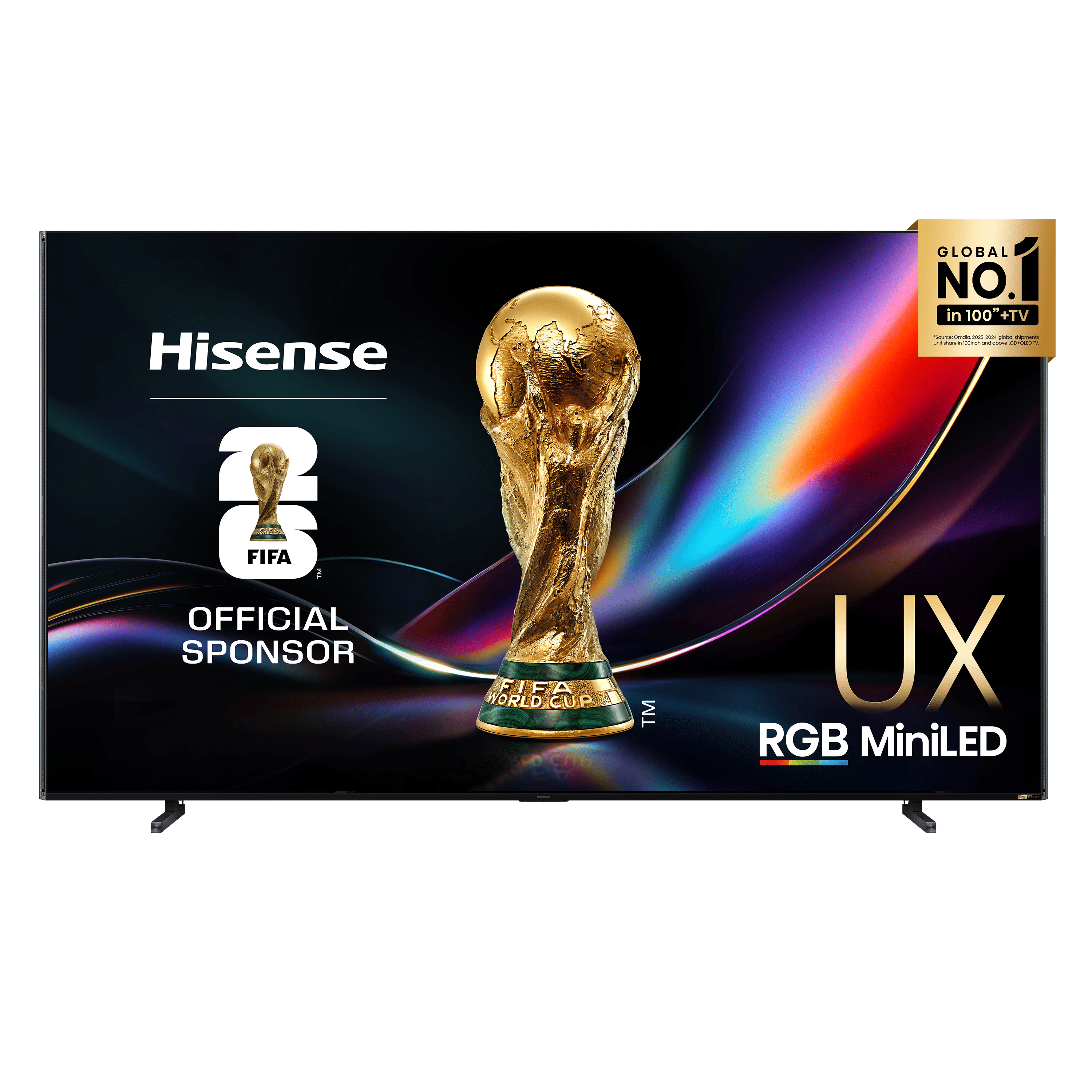 Série UXQ RGB MiniLED 116 UXQ, 116’’ com sistema som surround 6.2.2