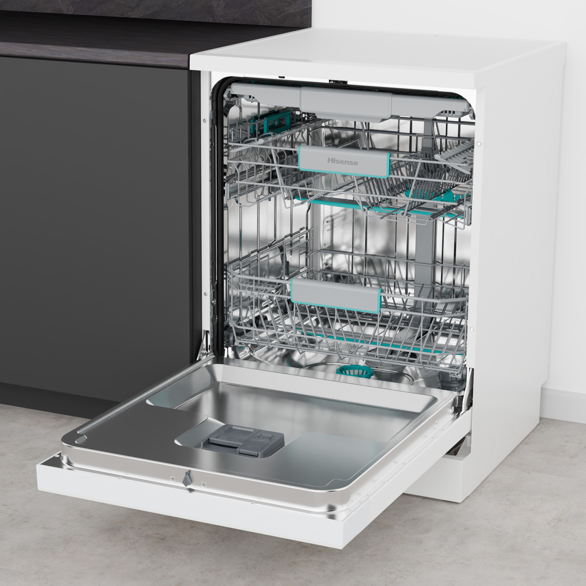 Hisense - HS663A90WUK – Máquina de Lavar Loiça Serie Hi6, 16 conjuntos, Classe A