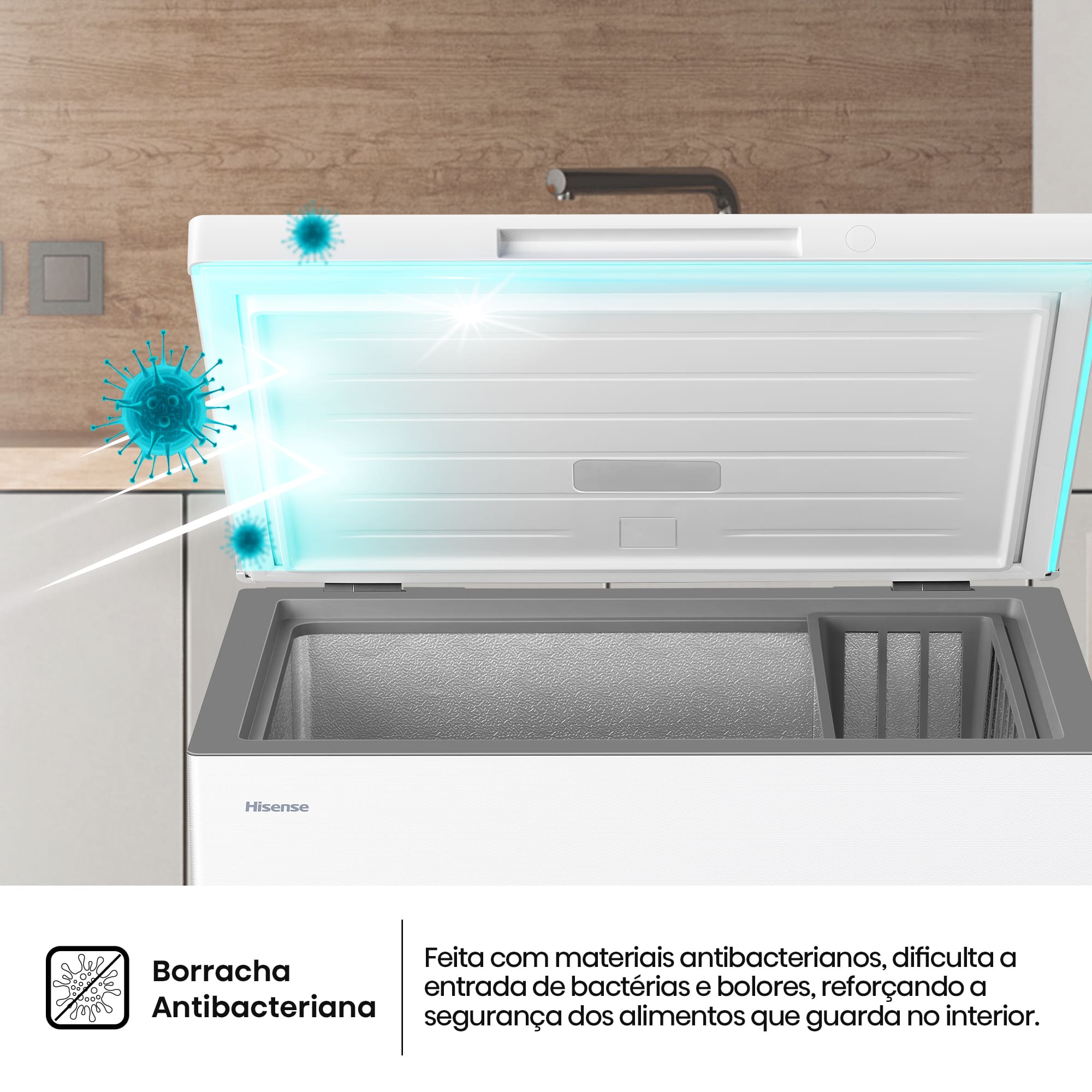 Hisense - FT200N1AWDL – Arca Horizontal, Classe D, 198L