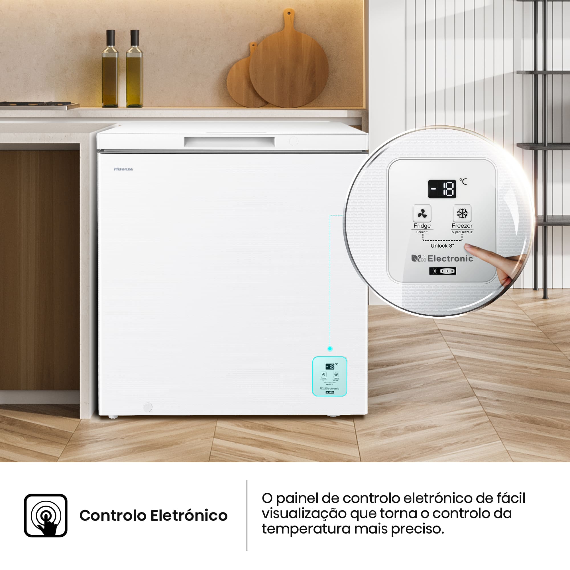 Hisense - FT200N1AWDL – Arca Horizontal, Classe D, 198L