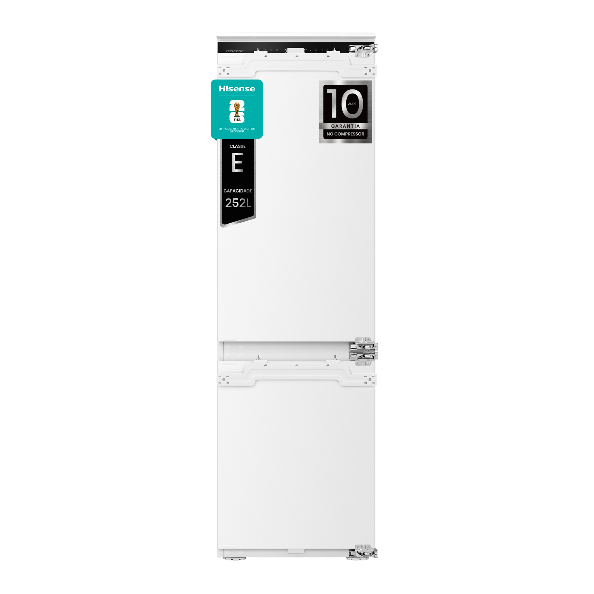 RB3B250SAWE - Combinado Encastre 2 Portas, Classe E, 252L
