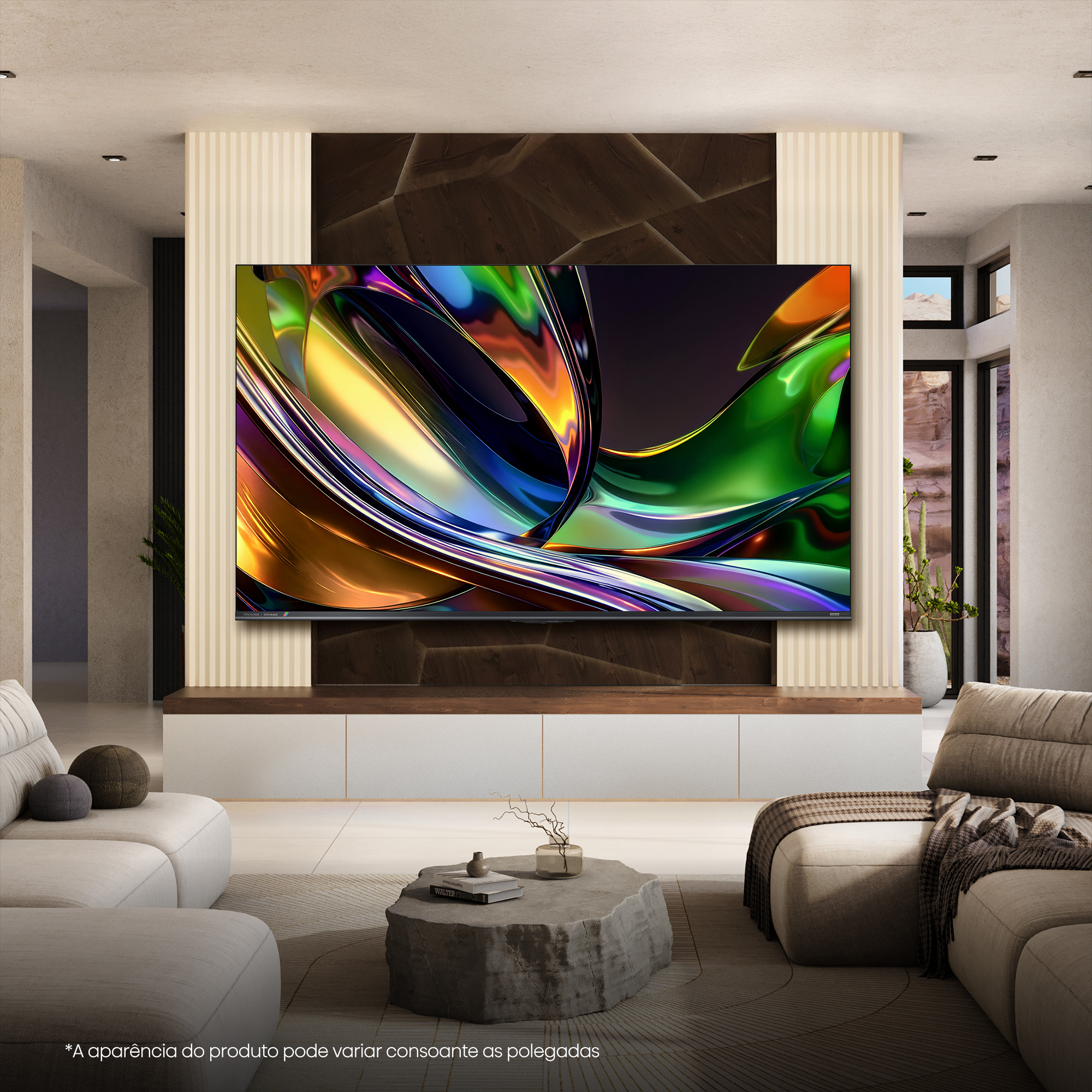 Hisense - Série UR8S RGB MiniLED 65UR8S, 65’’ com Ecrã Antirreflexo & Sem brilhos