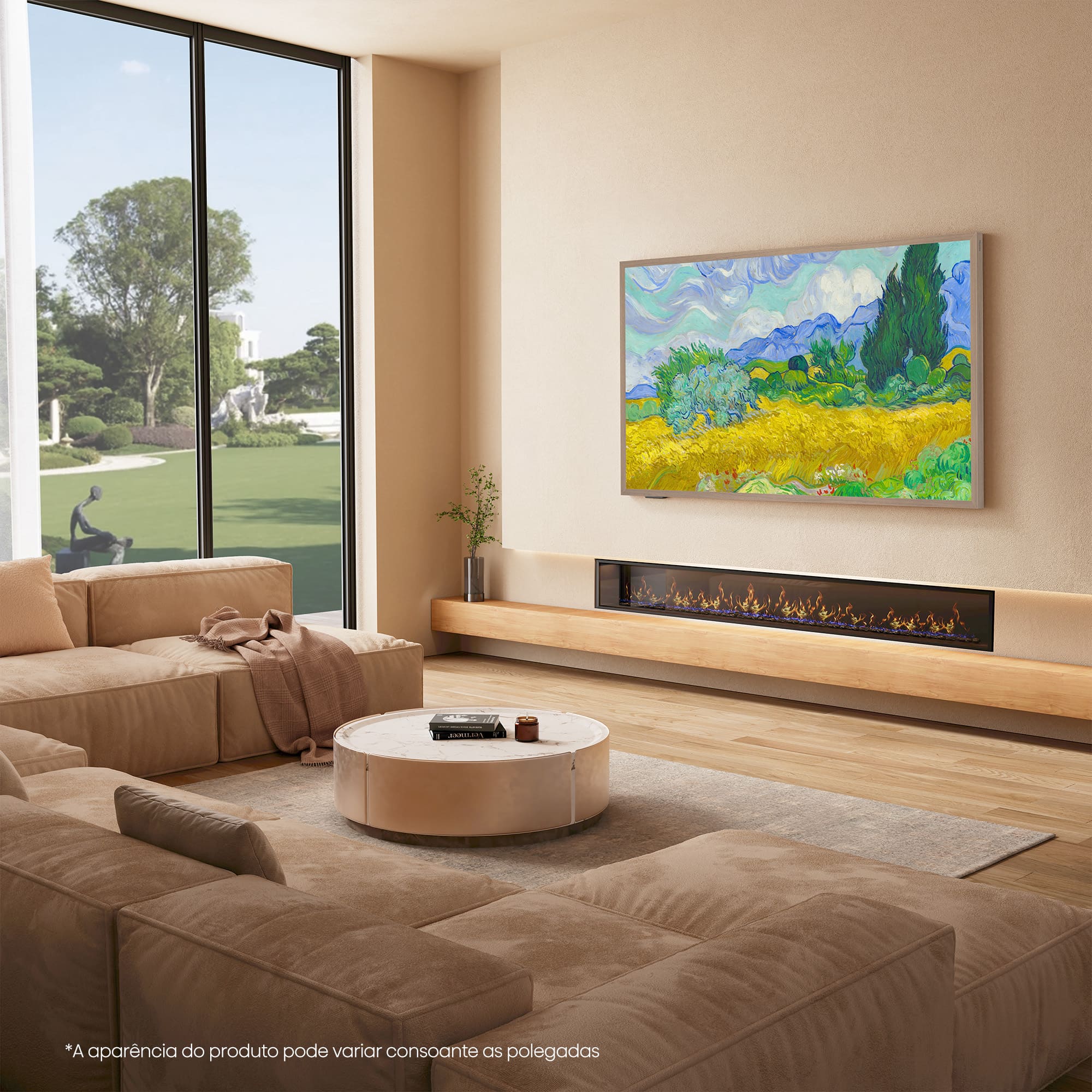 Hisense - Canvas TV 65S7S, Modo Arte, Ecrã Hi-Mate, Design Ultraslim, Cor HI-QLED, 144HZ, Lifestyle