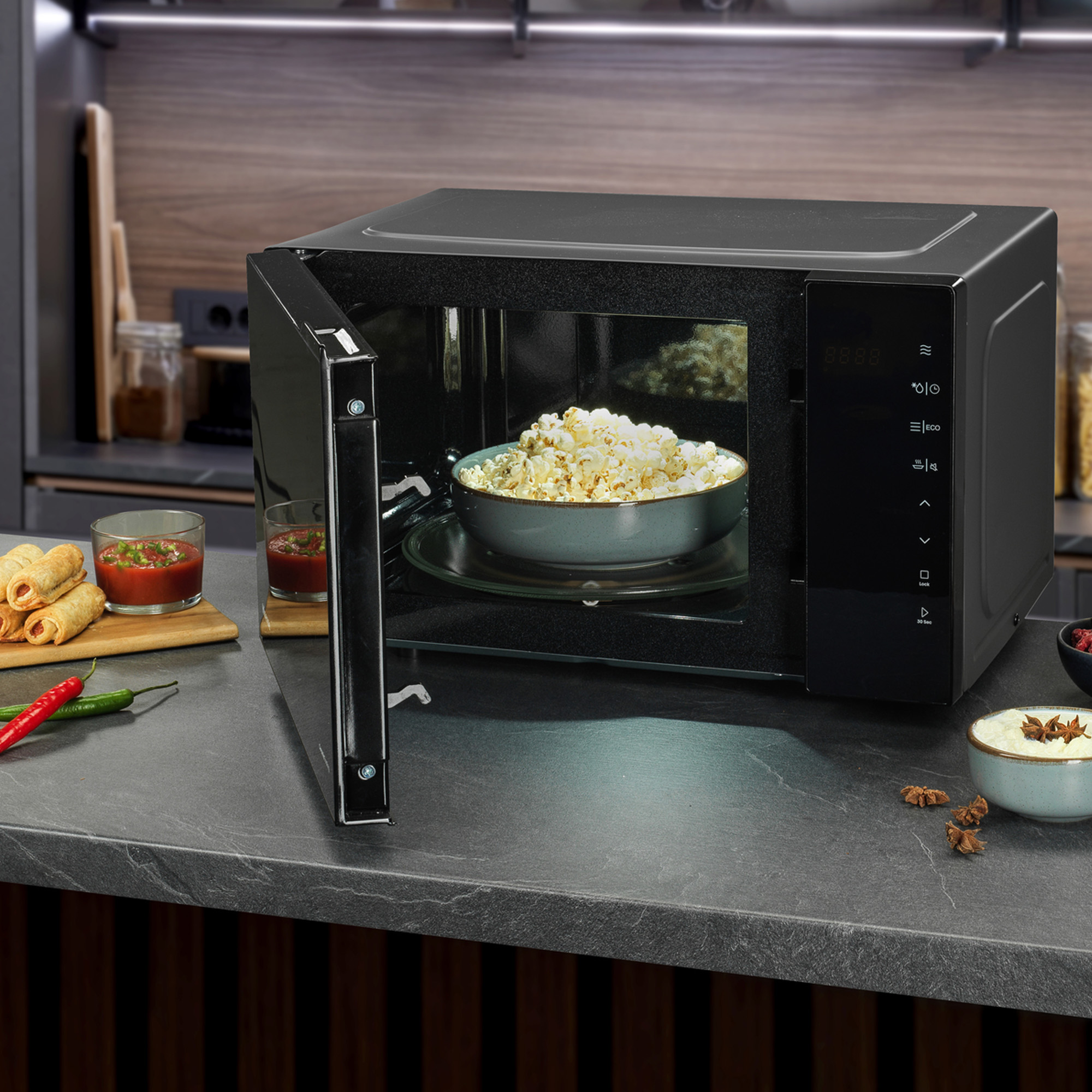 Hisense - H23MOBS5H4 – Micro-Ondas com Grill, 23L