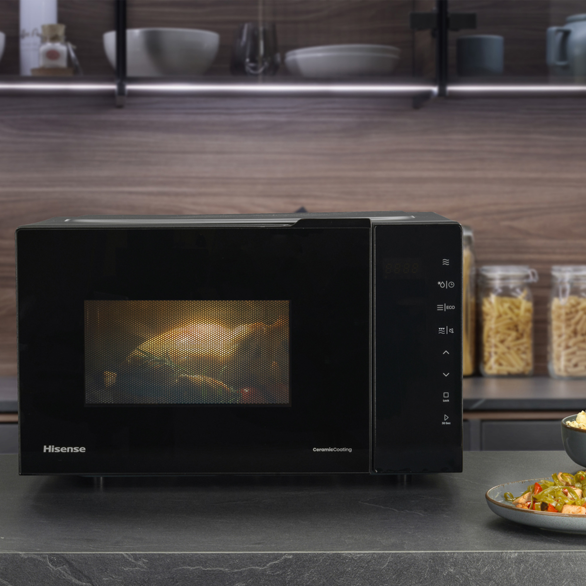 Hisense - H23MOBS5HG4 – Micro-Ondas com Grill, 23L