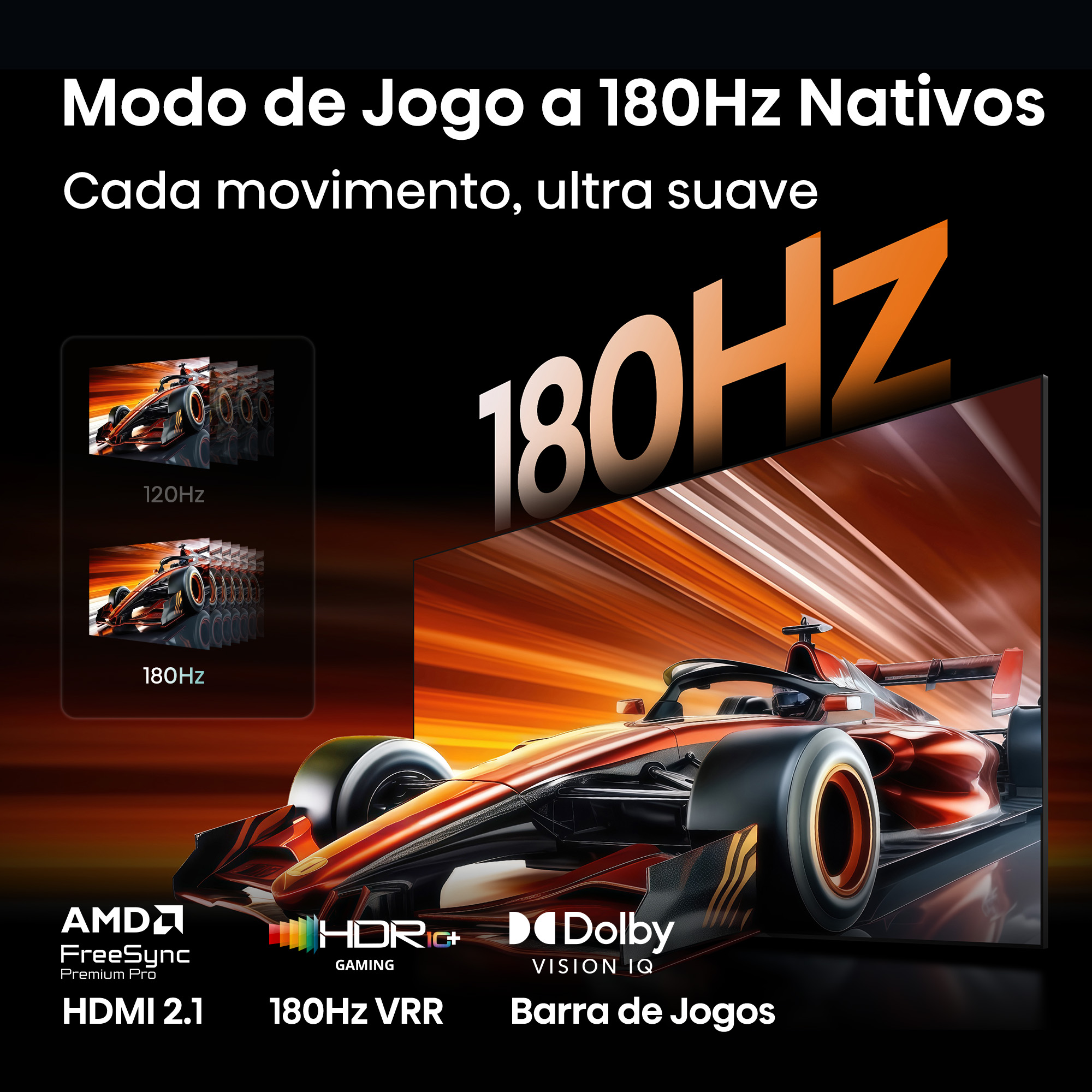 Hisense - Série UR8S RGB MiniLED 65UR8S, 65’’ com Ecrã Antirreflexo & Sem brilhos