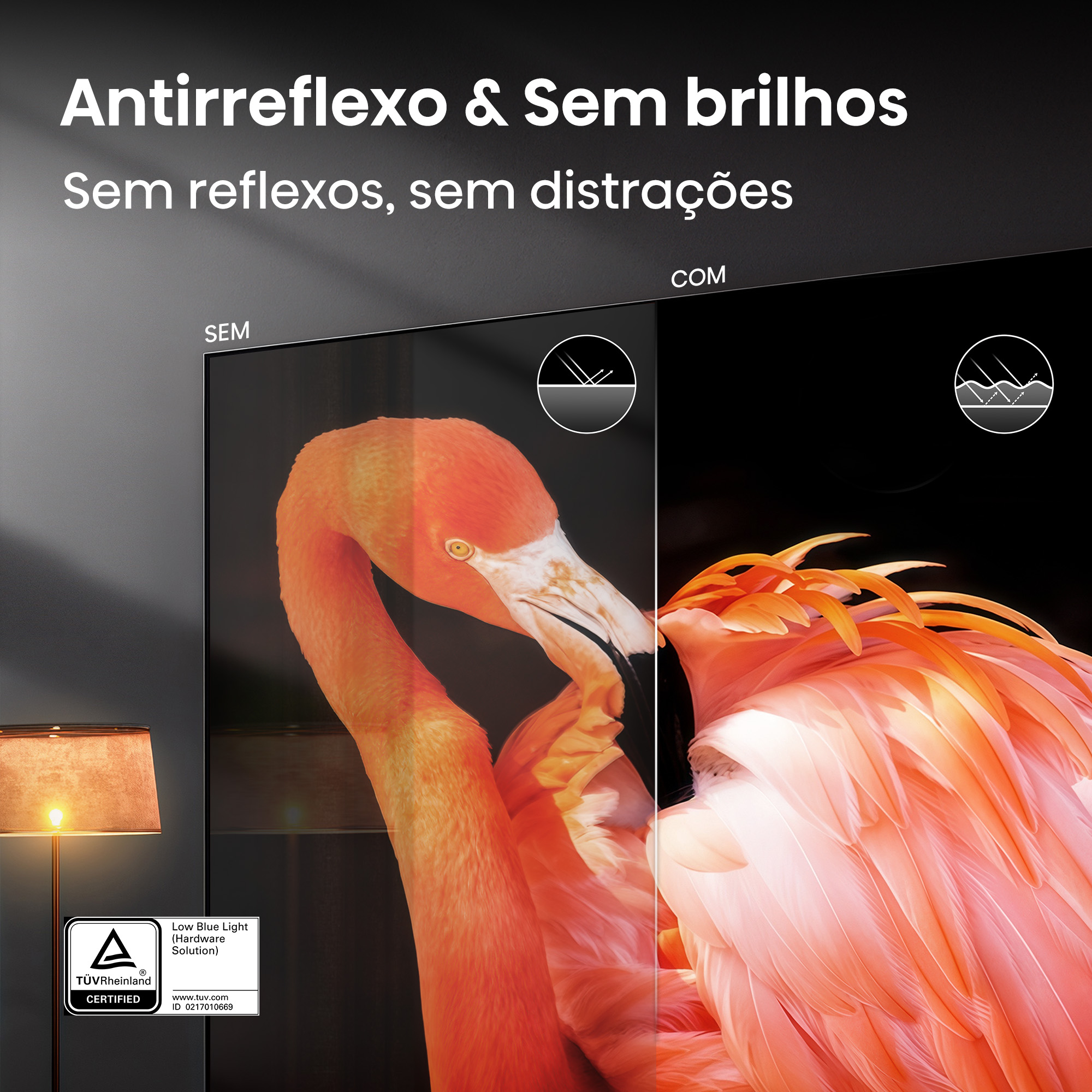 Hisense - Série UR8S RGB MiniLED 65UR8S, 65’’ com Ecrã Antirreflexo & Sem brilhos