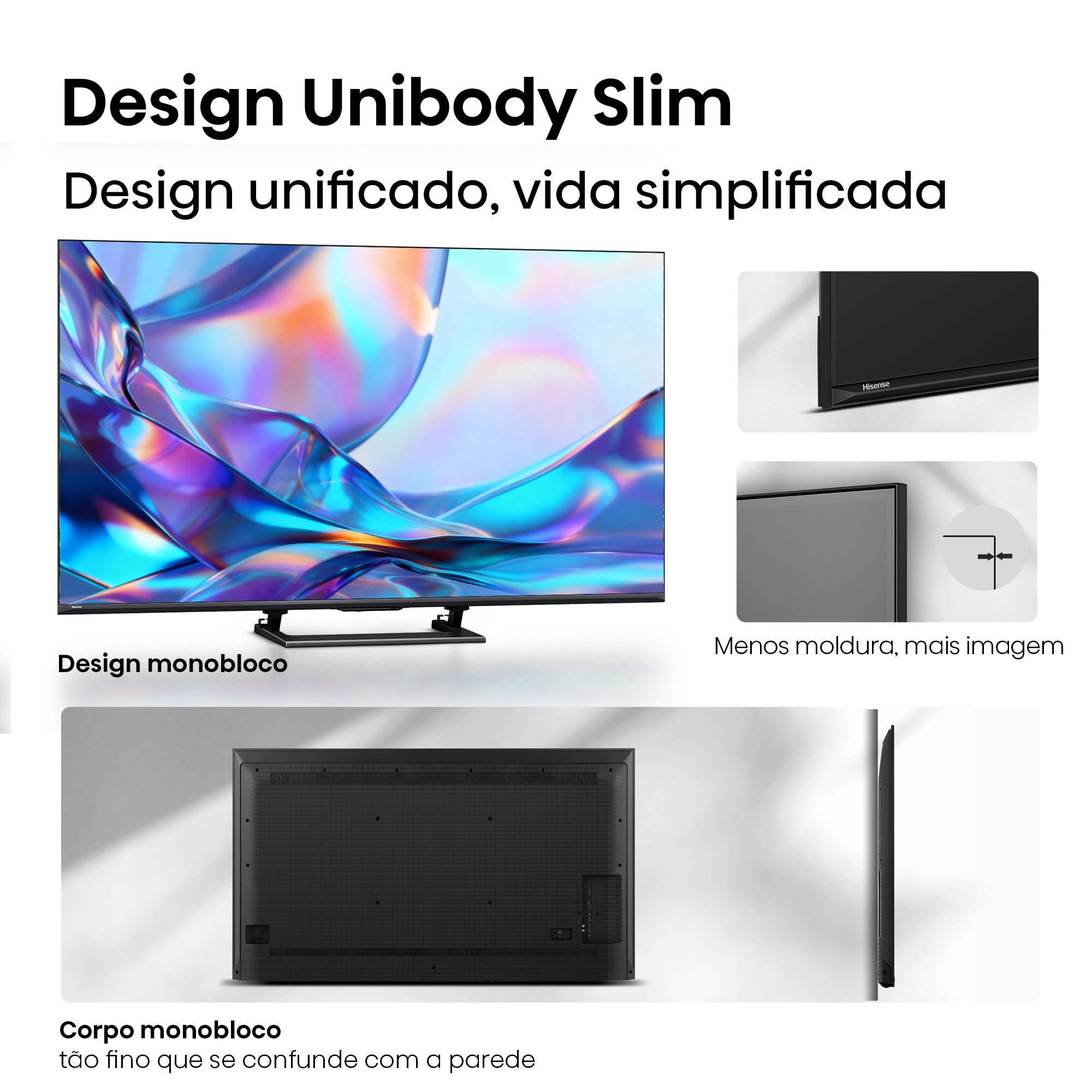 Hisense - Série A7S QLED Smart TV 55A7S, 55’’ com Dolby Vision.Atmos e Cor Hi-QLED