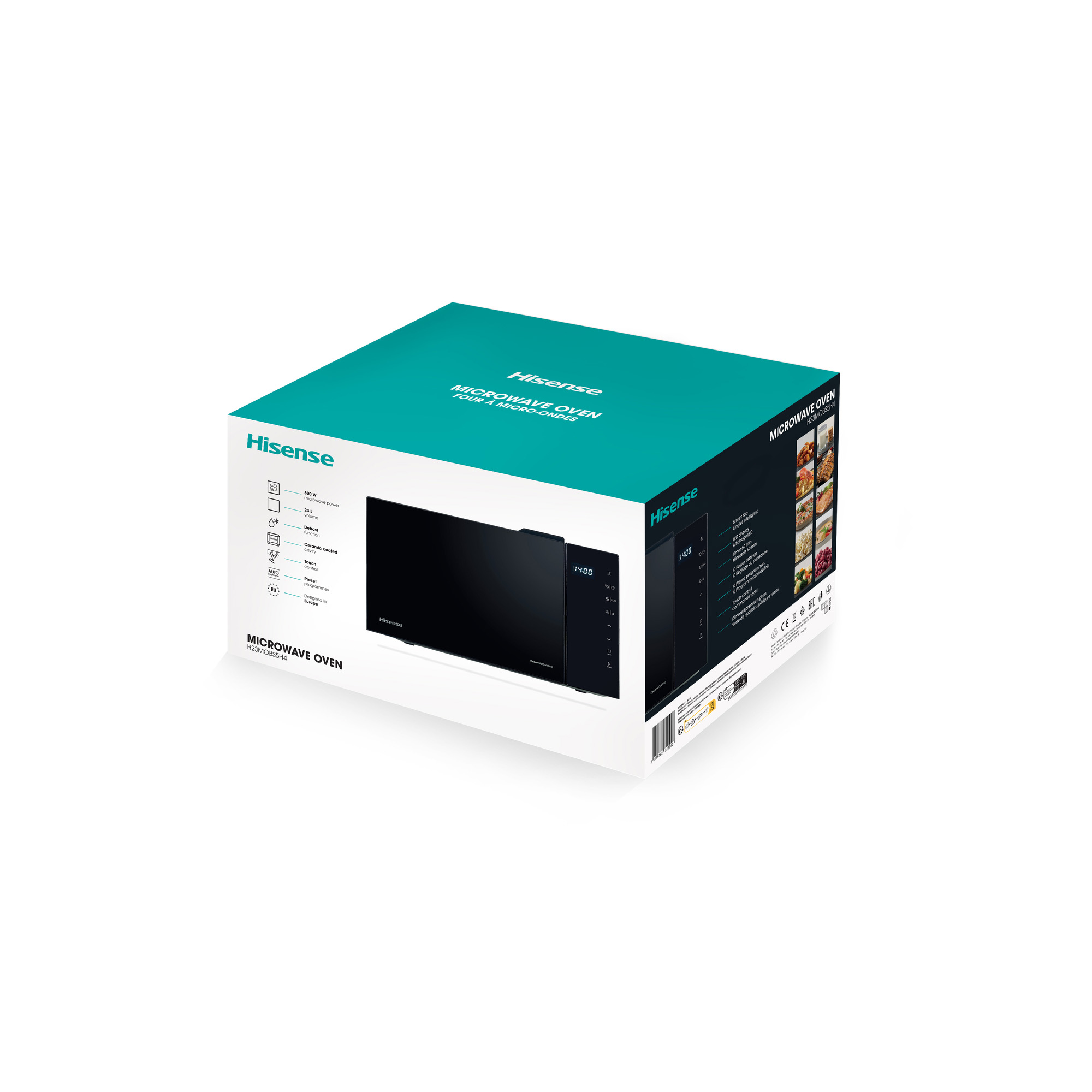 Hisense - H23MOBS5H4 – Micro-Ondas com Grill, 23L