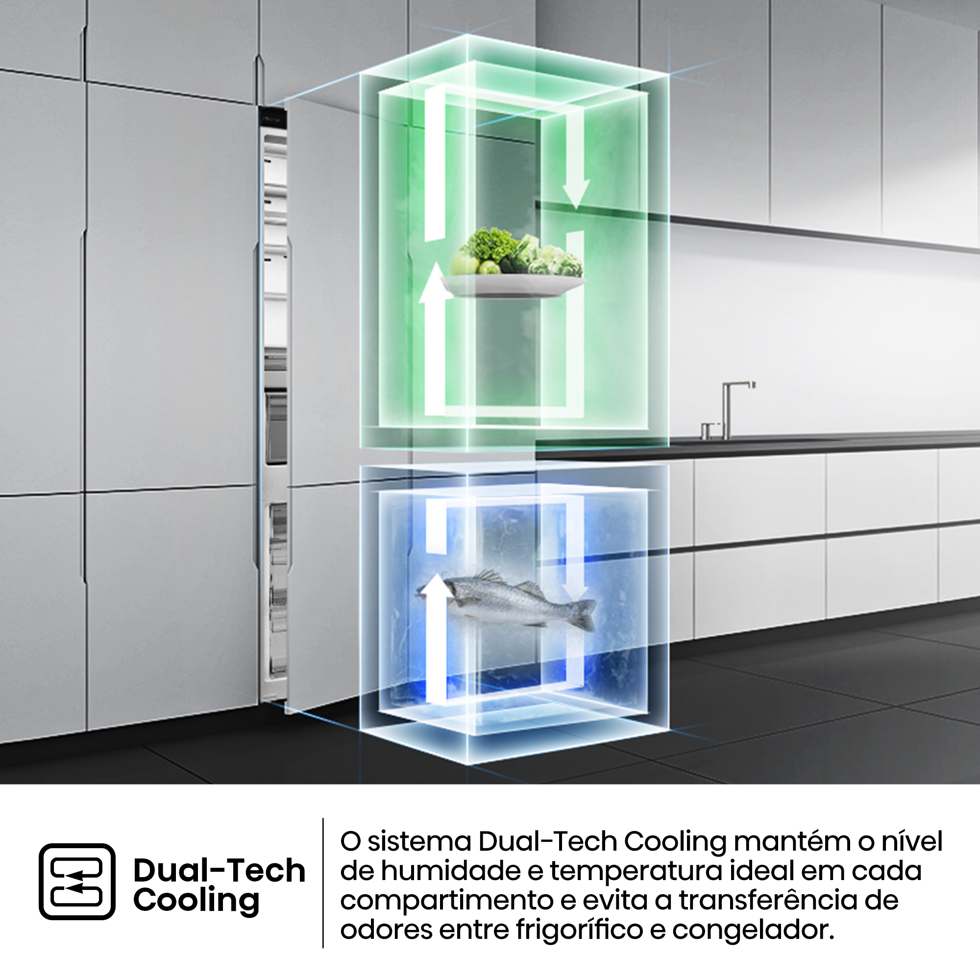 Hisense - RB3B250SAWE – Combinado Encastre 2 Portas, Classe E, 252L