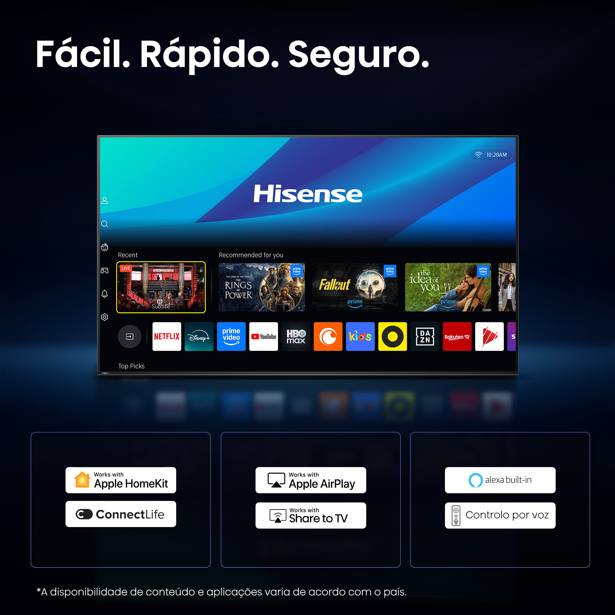 Hisense - Série UR8S RGB MiniLED 55UR8S, 55’’ com Ecrã Antirreflexo & Sem brilhos