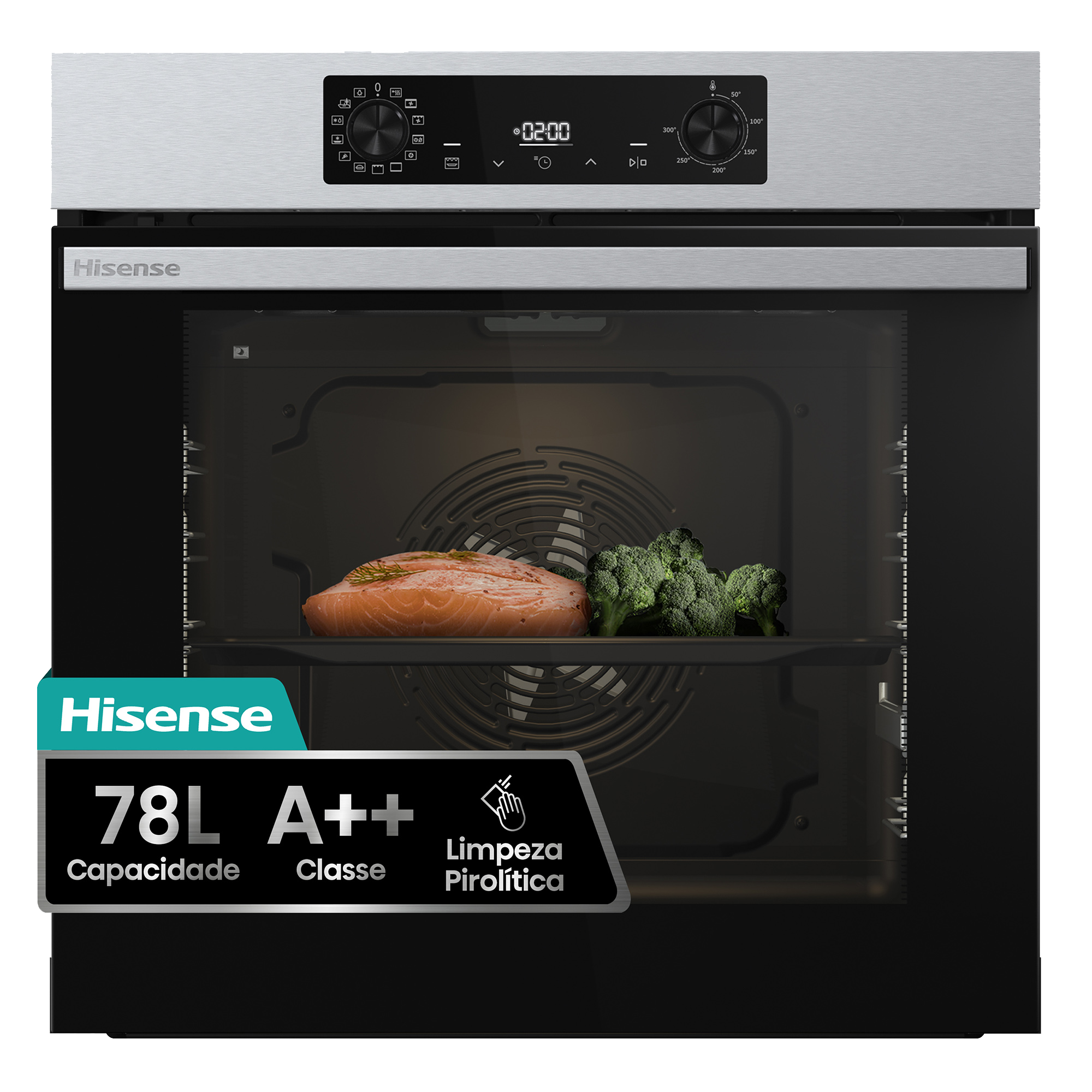 BI64223EPX - Forno Pirolítico 78L Serie Hi4, Classe A++