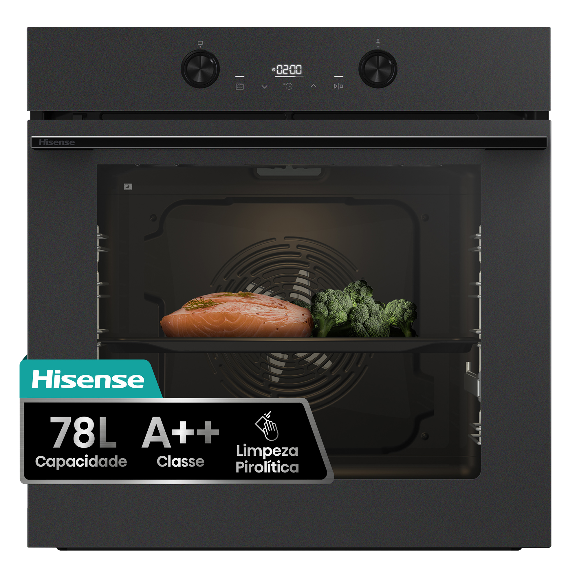 BI64223EPMB - Forno Pirolítico 78L Serie Hi4, Classe A++