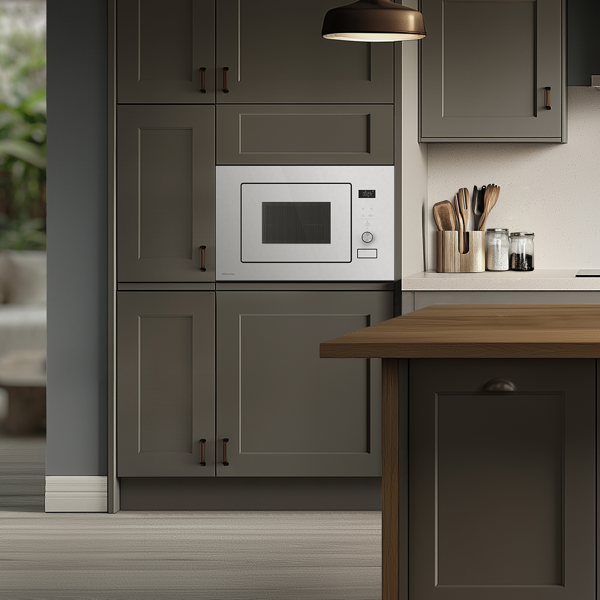 Hisense - BIM320G52WG – Micro-ondas de Encastre com Grill, 20L