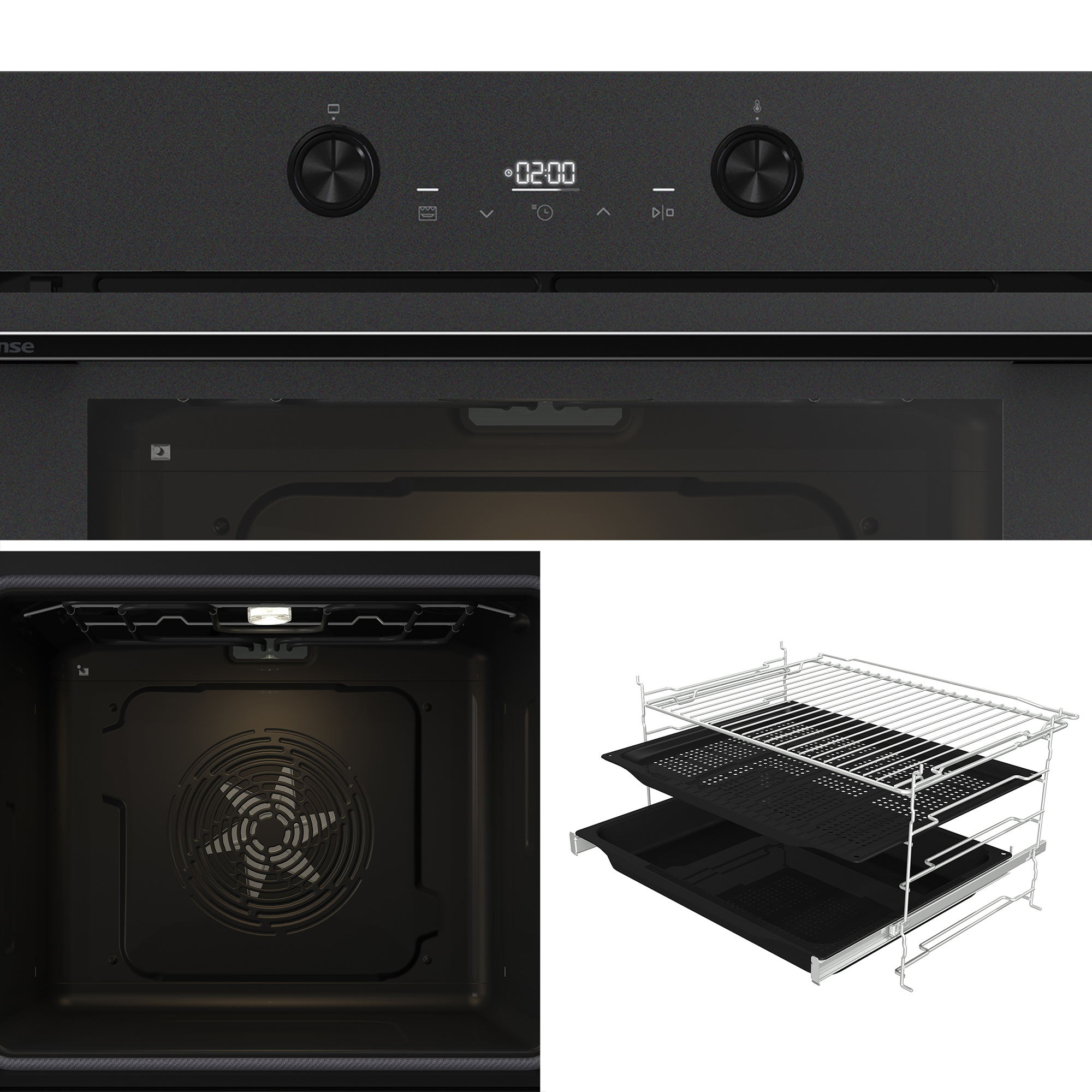 Hisense - BI64223EPMB – Forno Pirolítico 78L Serie Hi4, Classe A++